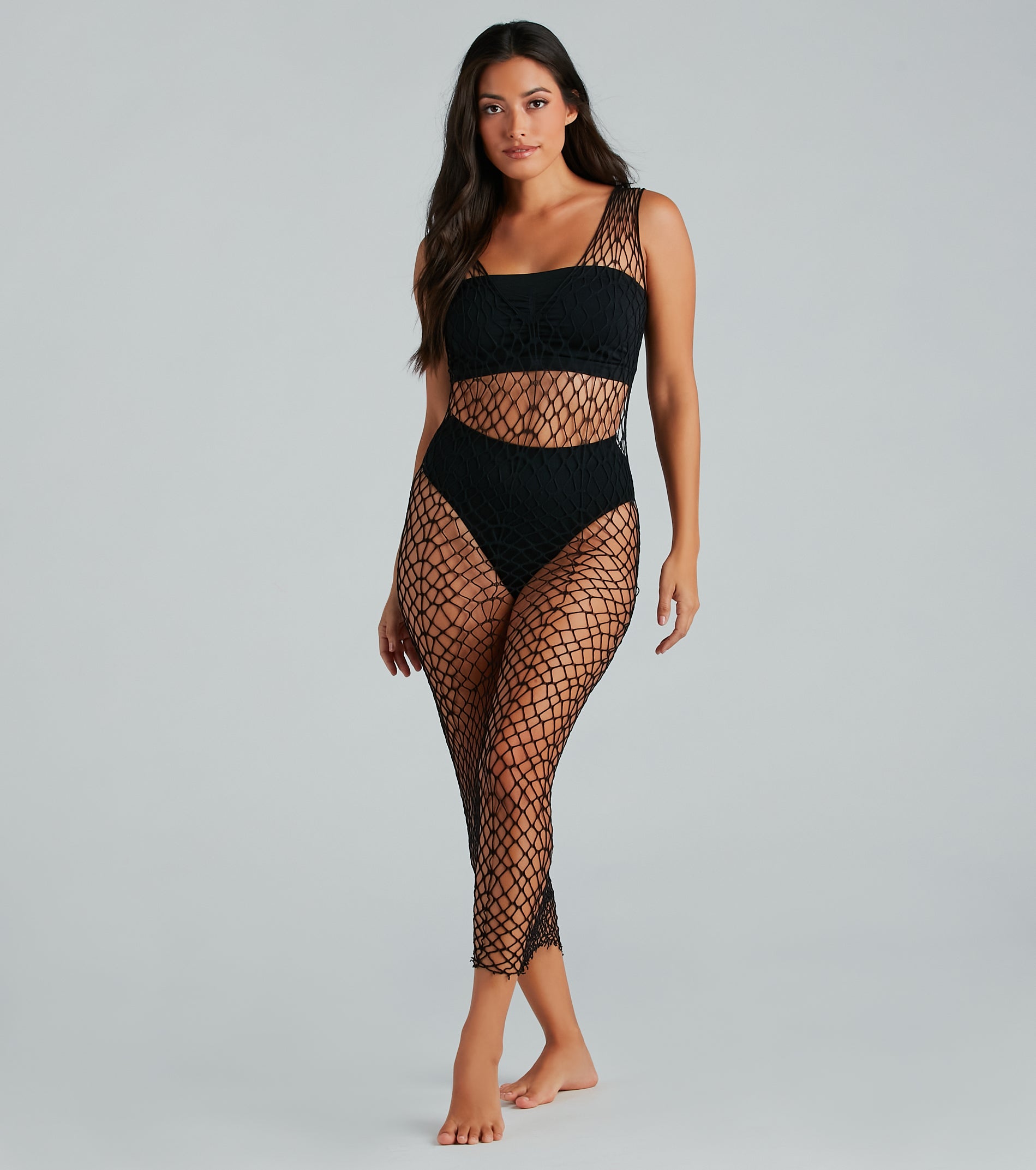 Ultimate Sheer Fishnet Coverup Dress - Stylish & Sexy