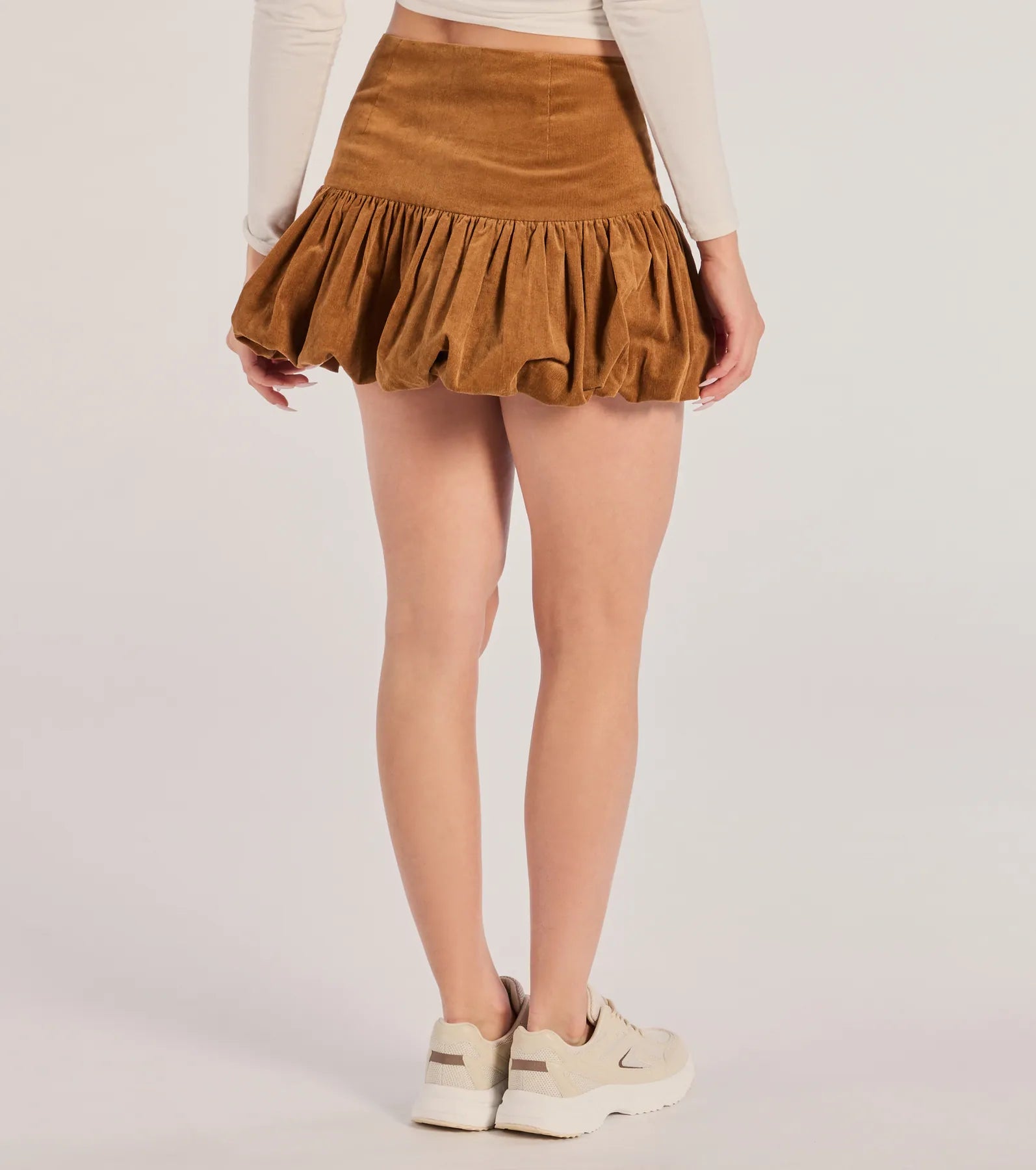 Ultimate Corduroy Bubble Skirt - Mid-Rise Chic