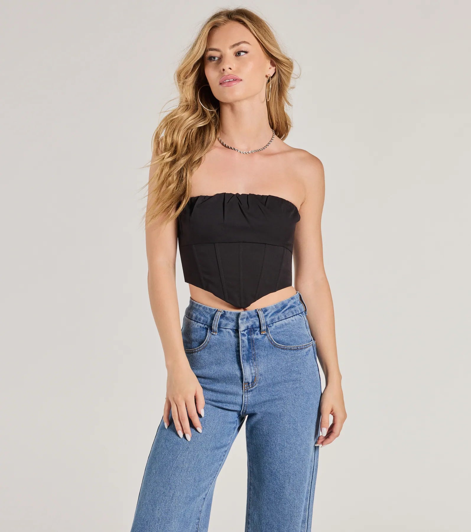 Ultimate Strapless Corset Crop Top - Premium Snatched Fit