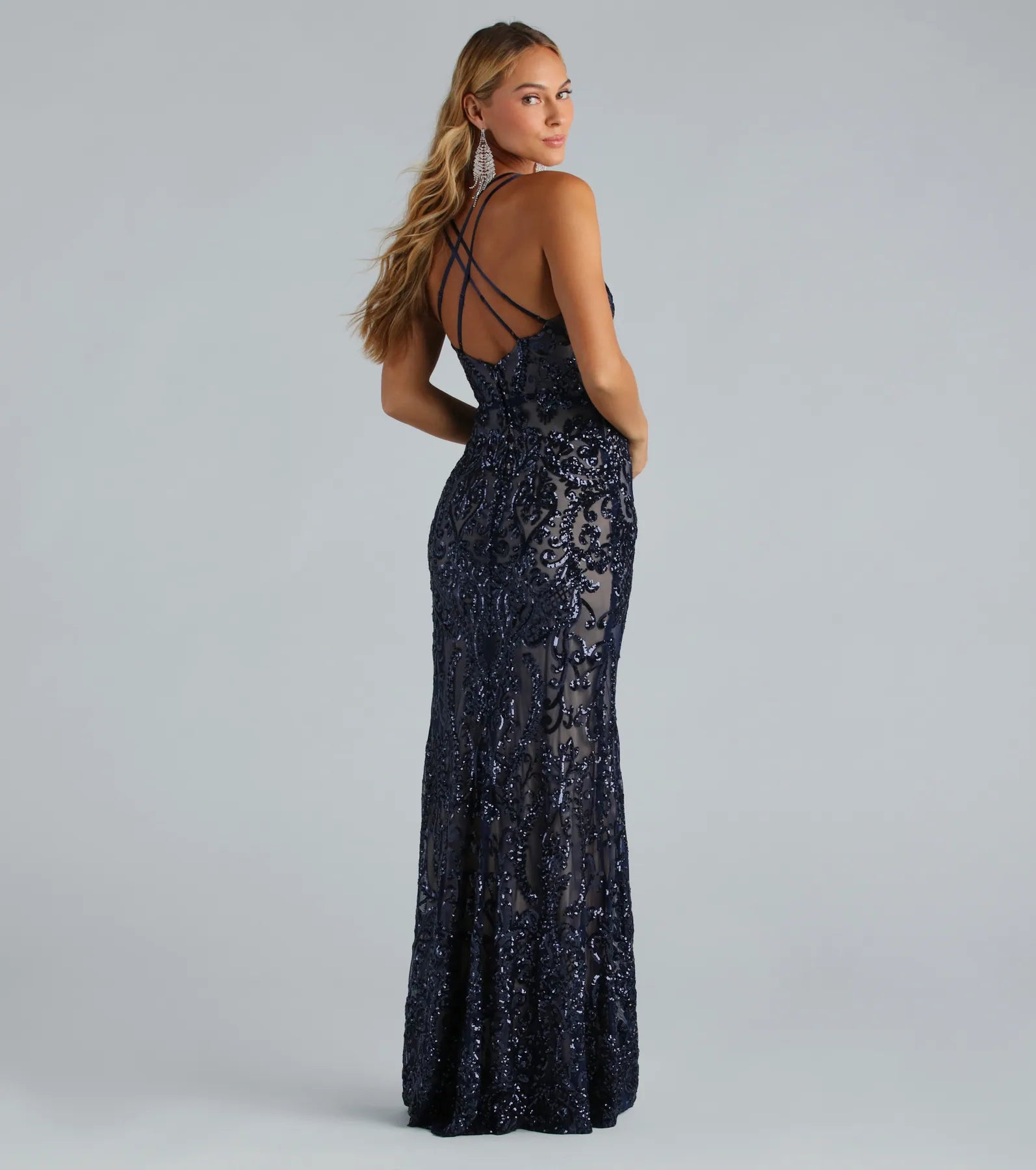 Ultimate Glam Karissa Sequin Mermaid Gown