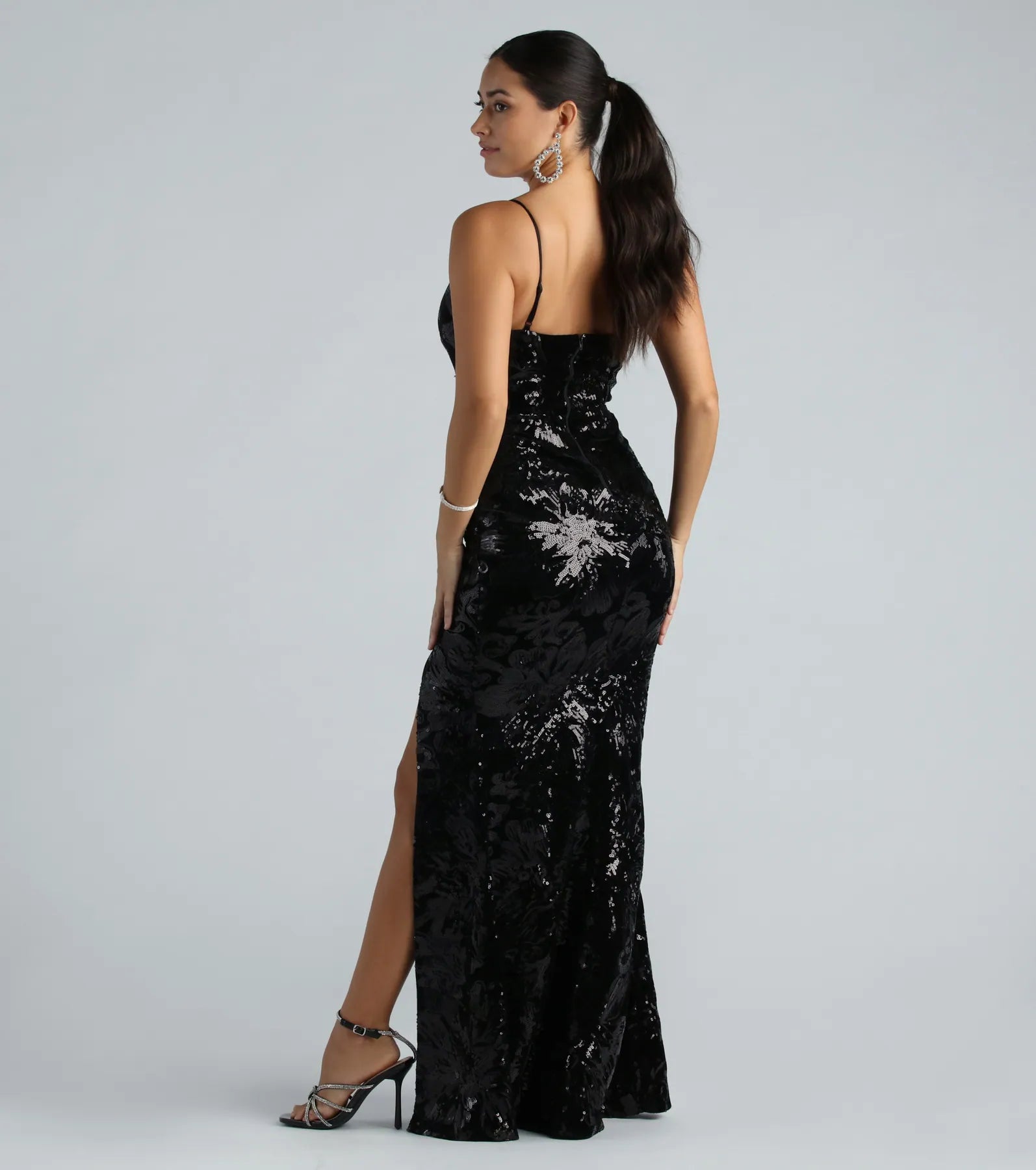 Premium Velvet Sequin Mermaid Gown - Ultimate Formal Elegance