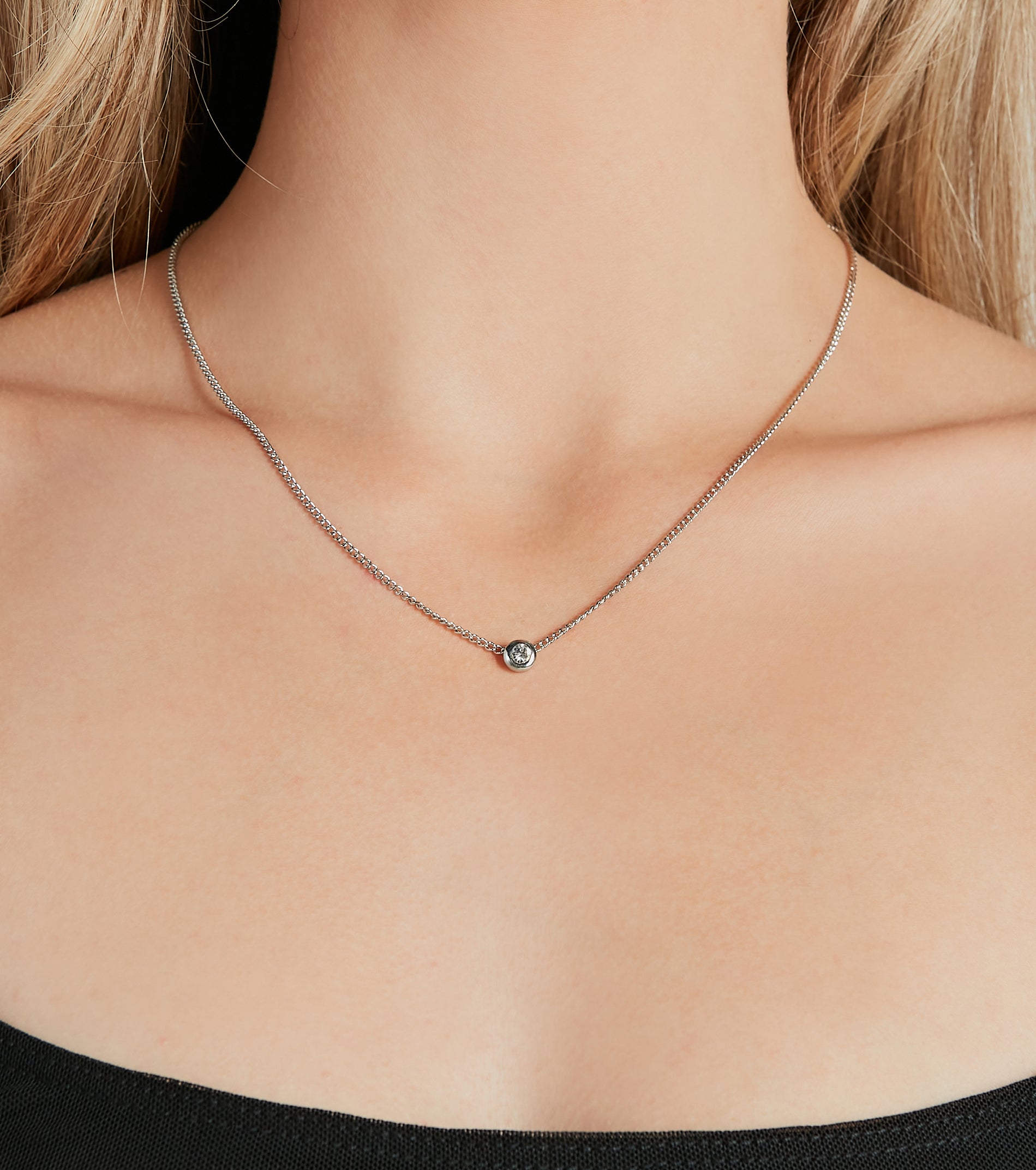 Ultimate Dainty Rhinestone Necklace - Premium Sparkling Elegance