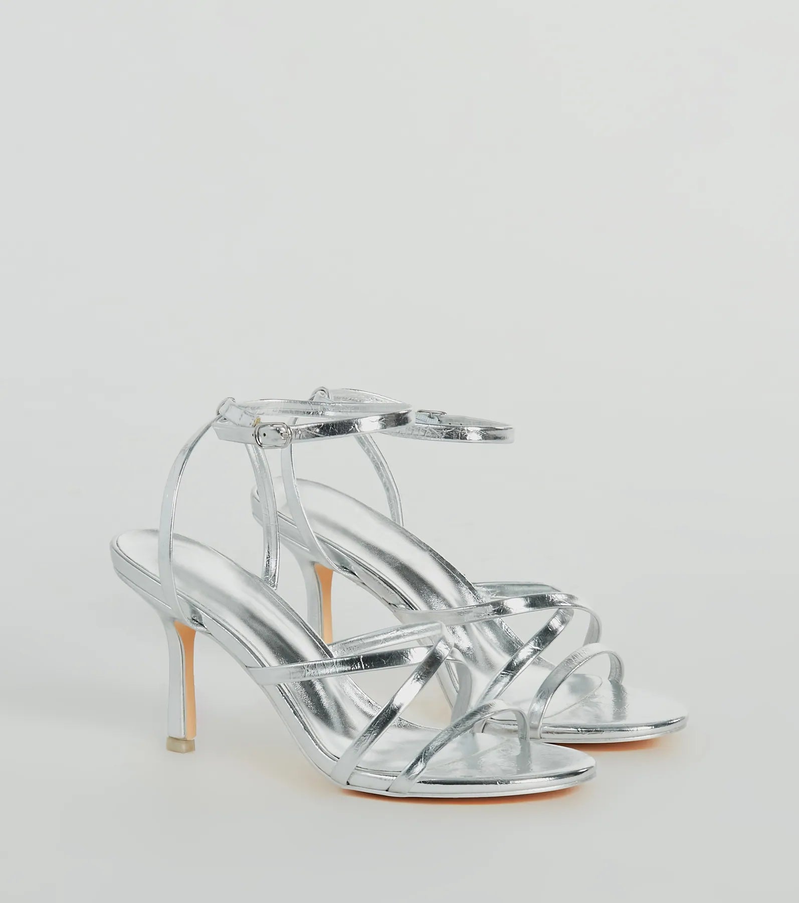 Ultimate Metallic Strappy Stiletto Heels - Step Ahead in Style