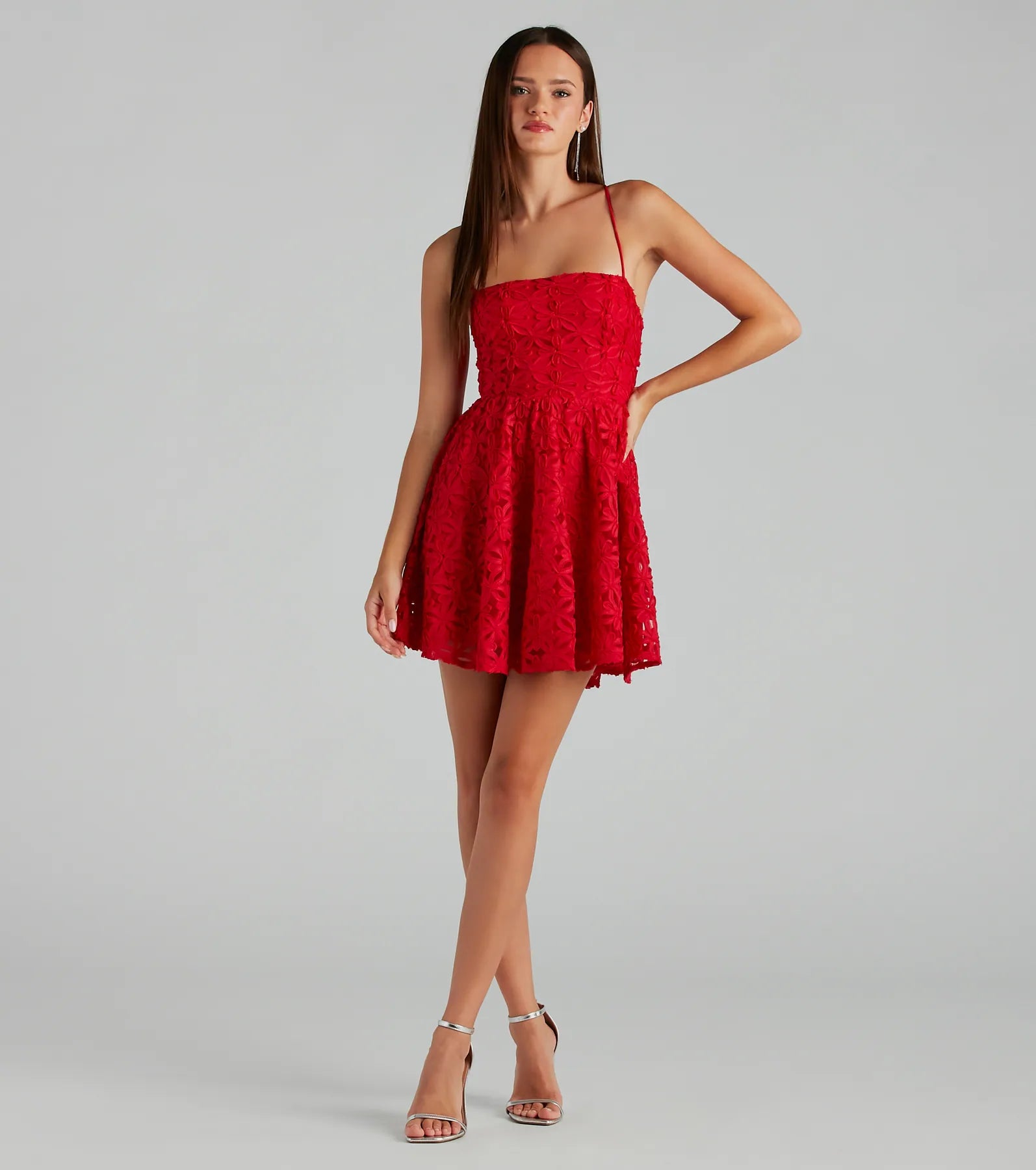 Premium Kiana Lace-Up Party Dress - Ultimate A-Line Style