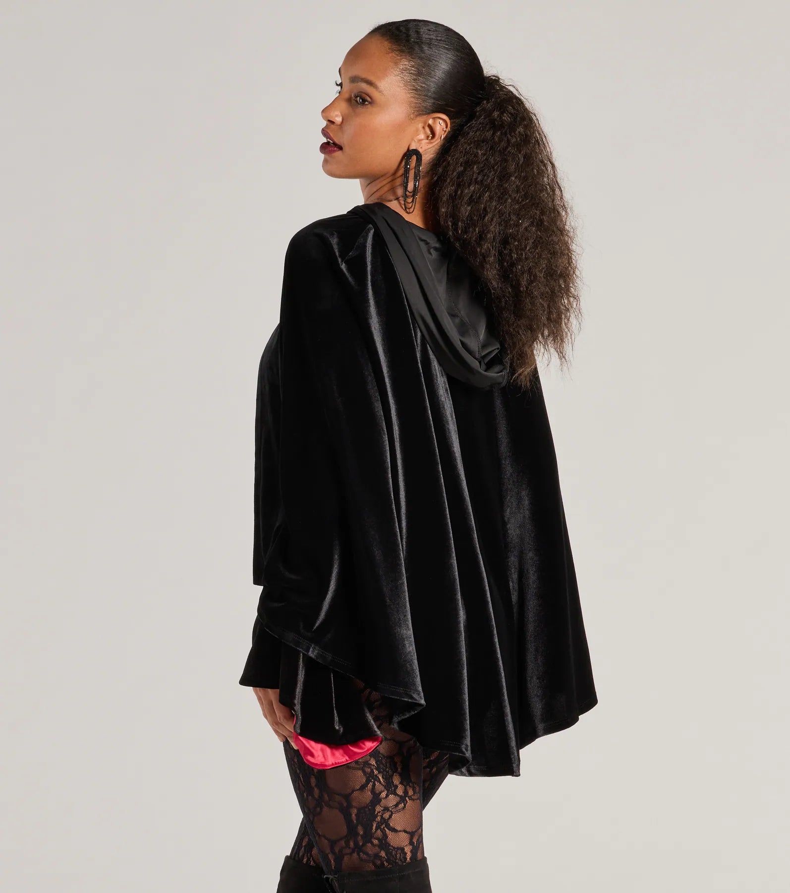 Ultimate Velvet Hooded Cape - Spooky & Sultry Style