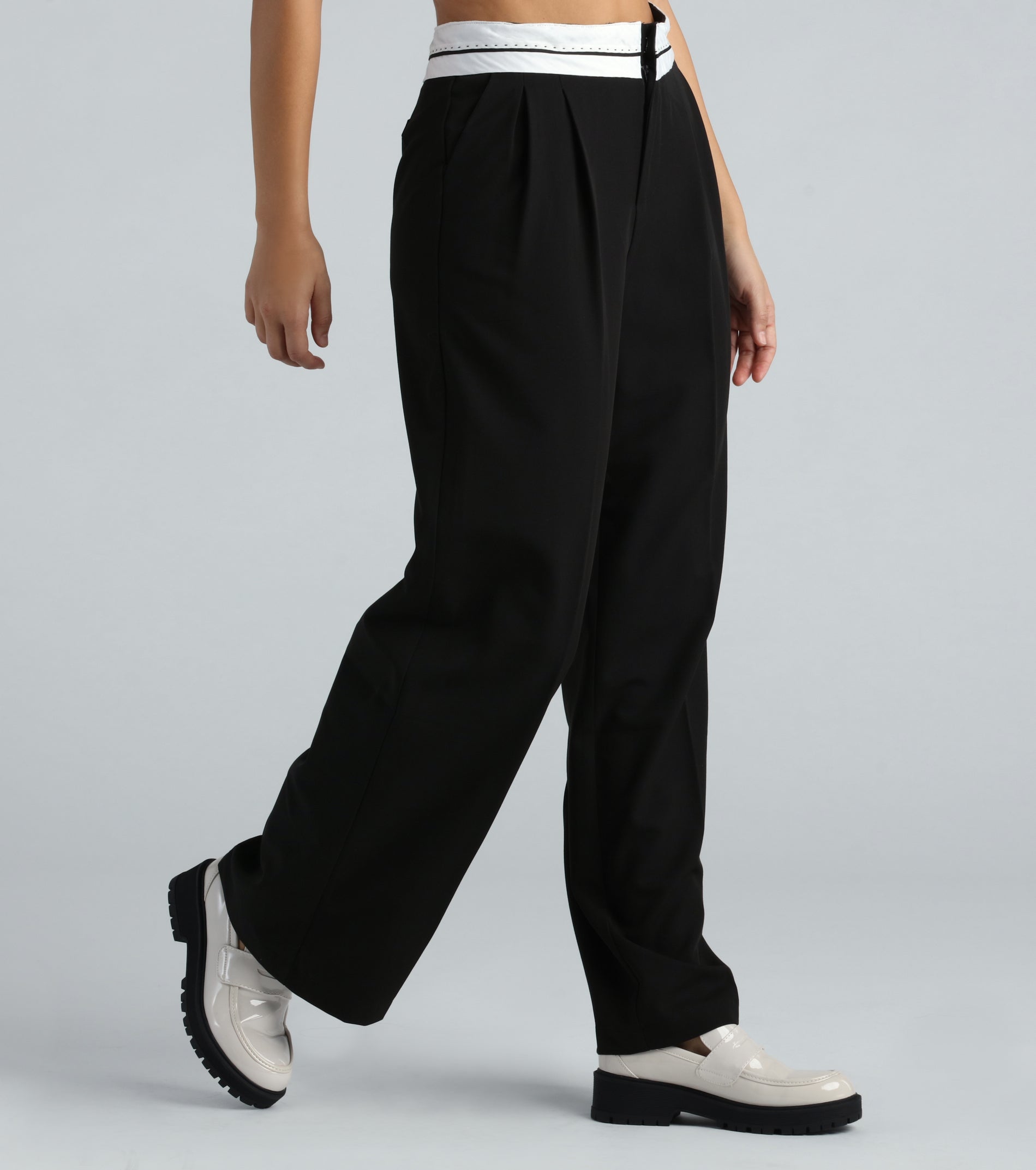 Ultimate Cool-Girl Confidence High-Waist Trouser Pants