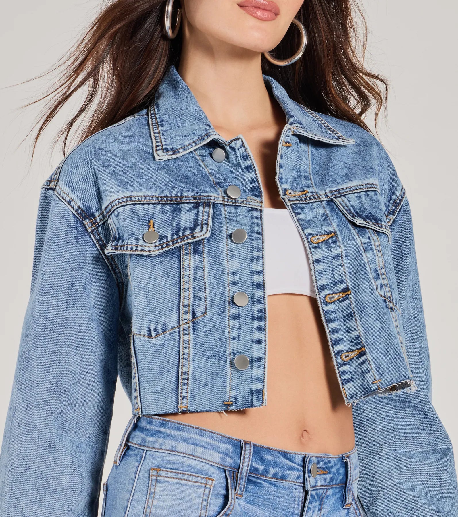 Ultimate Keep Groovin' Crop Denim Jacket
