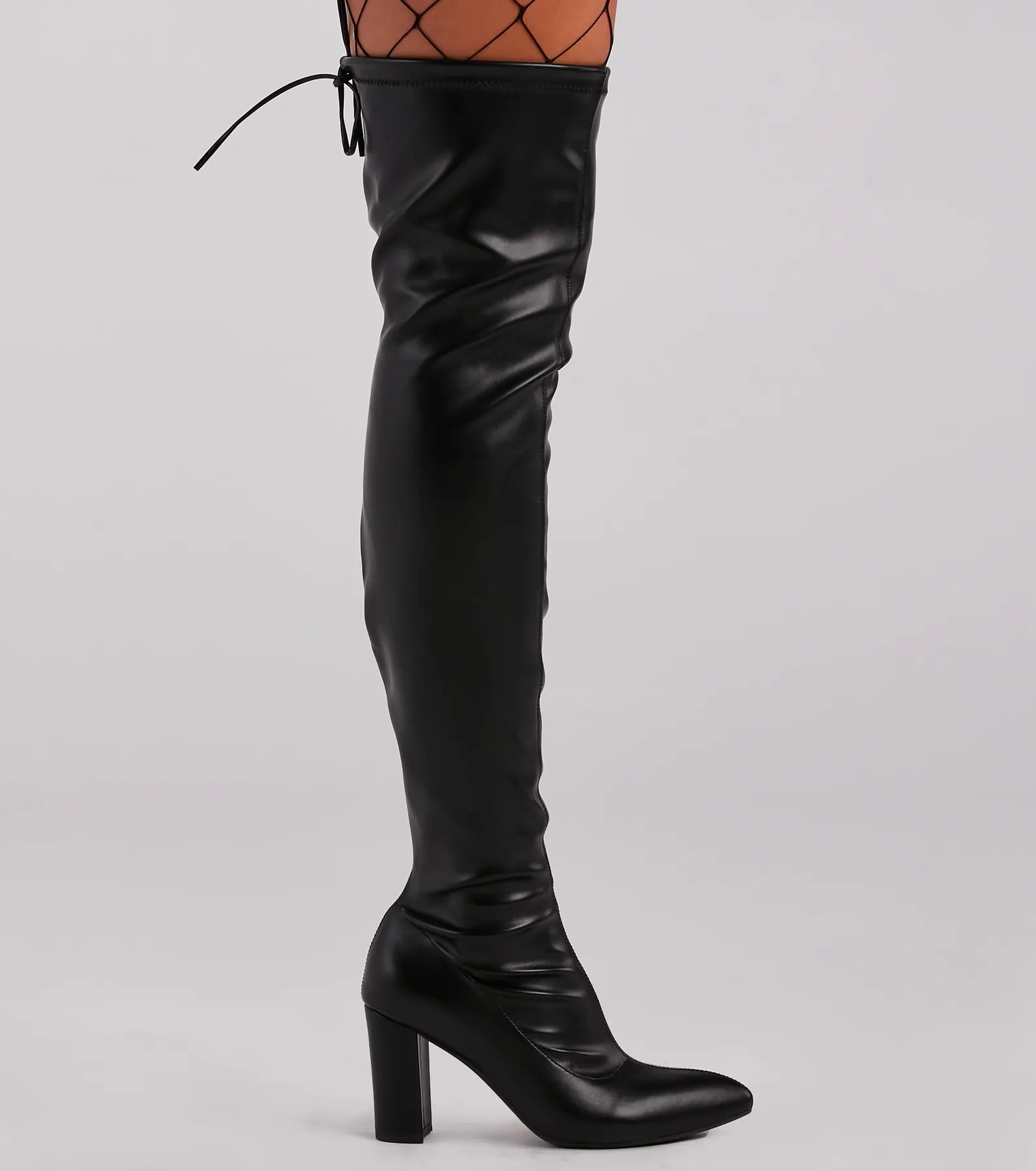 Ultimate Chic Faux Leather Thigh-High Boots