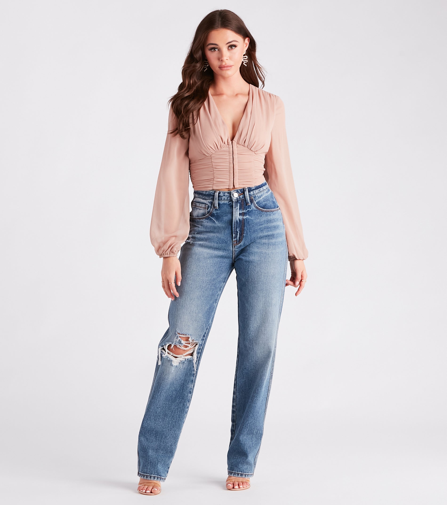 Premium Casual Chic Cropped Blouse - Ultimate Style Upgrade