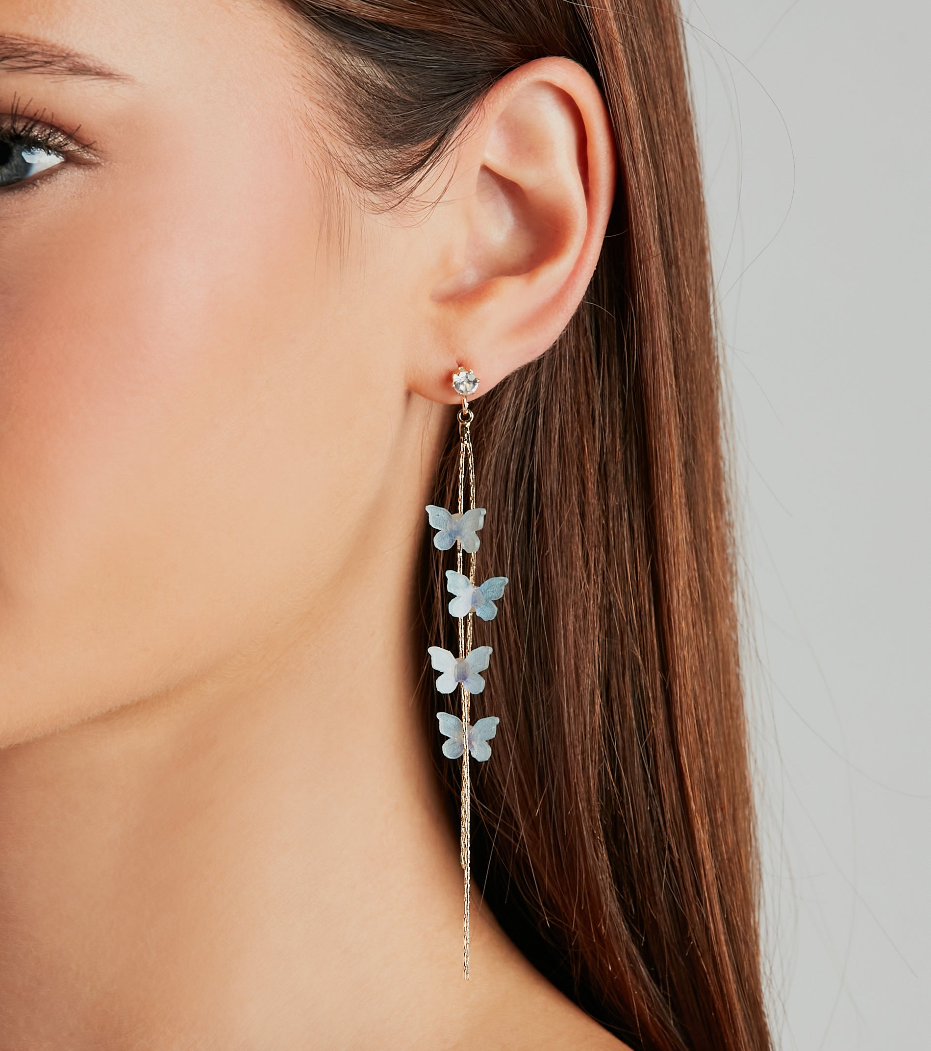 Ultimate Glam Butterfly Earrings - Premium Rhinestone Design