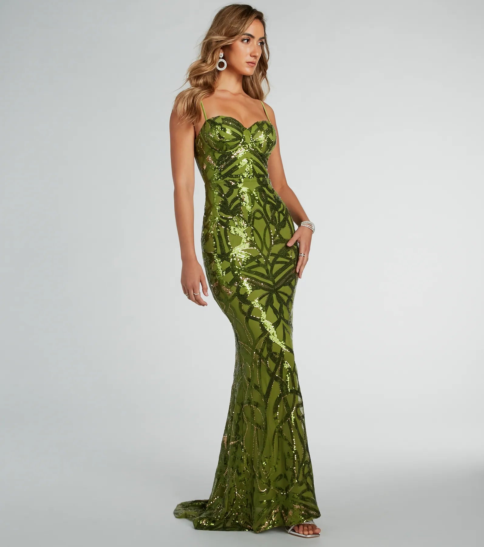 Premium Sielle Sequin Mermaid Evening Gown