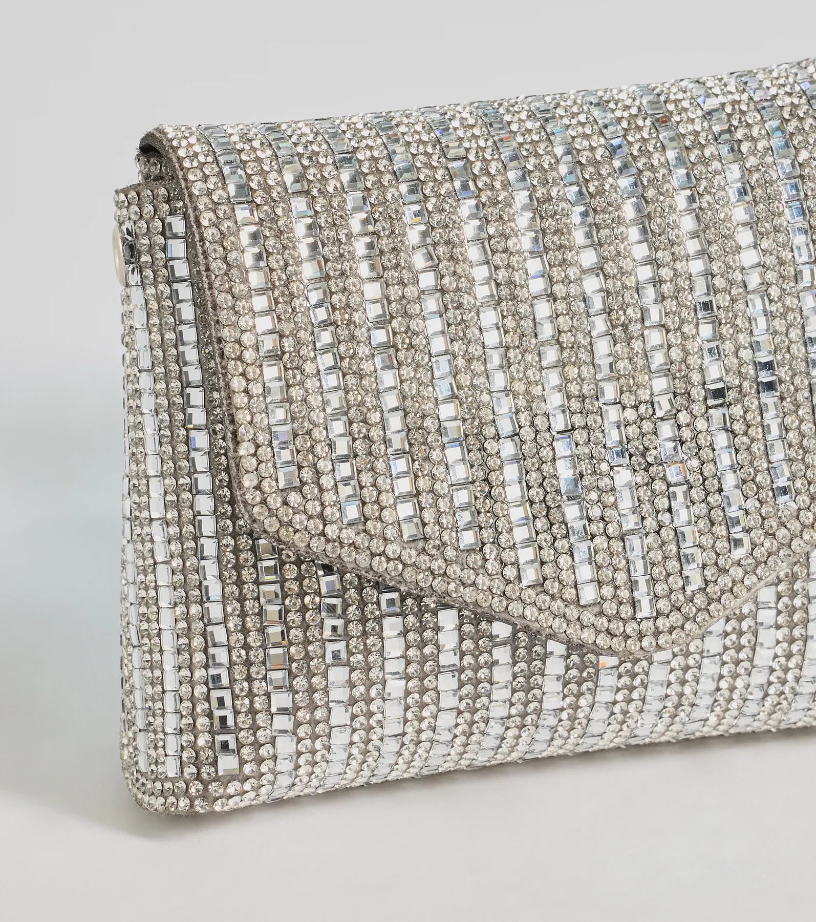 Premium Sparkle & Glow Rhinestone Mini Clutch