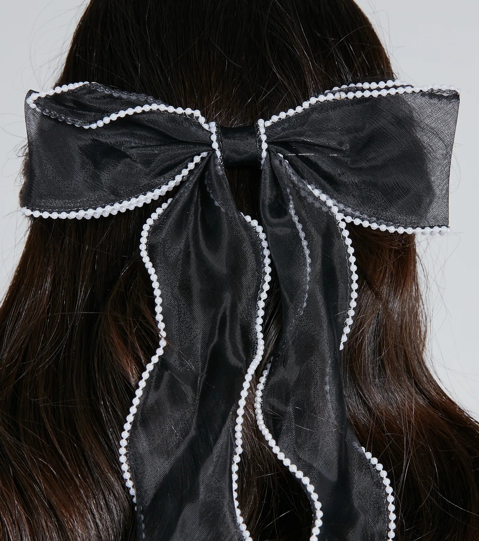 Premium Elegance Tulle Bow Barrette