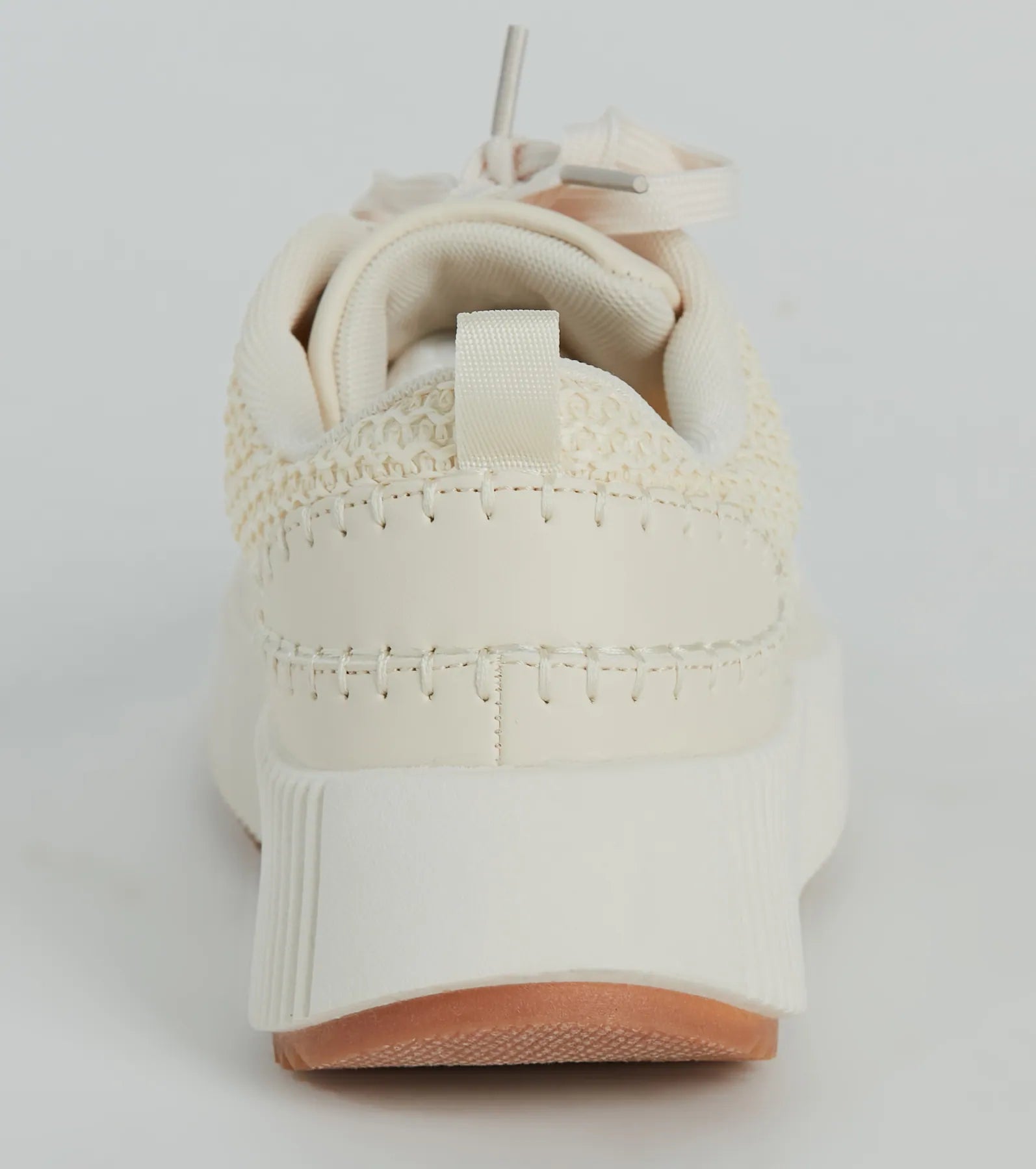 Ultimate Texture Knit Platform Sneakers - Step Up Your Style