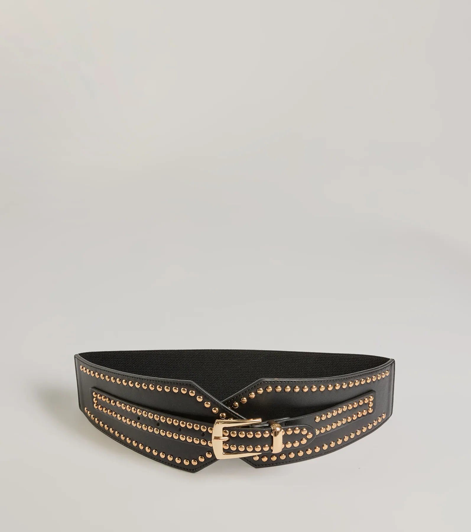 Rebel Edge Premium Faux Leather Studded Belt