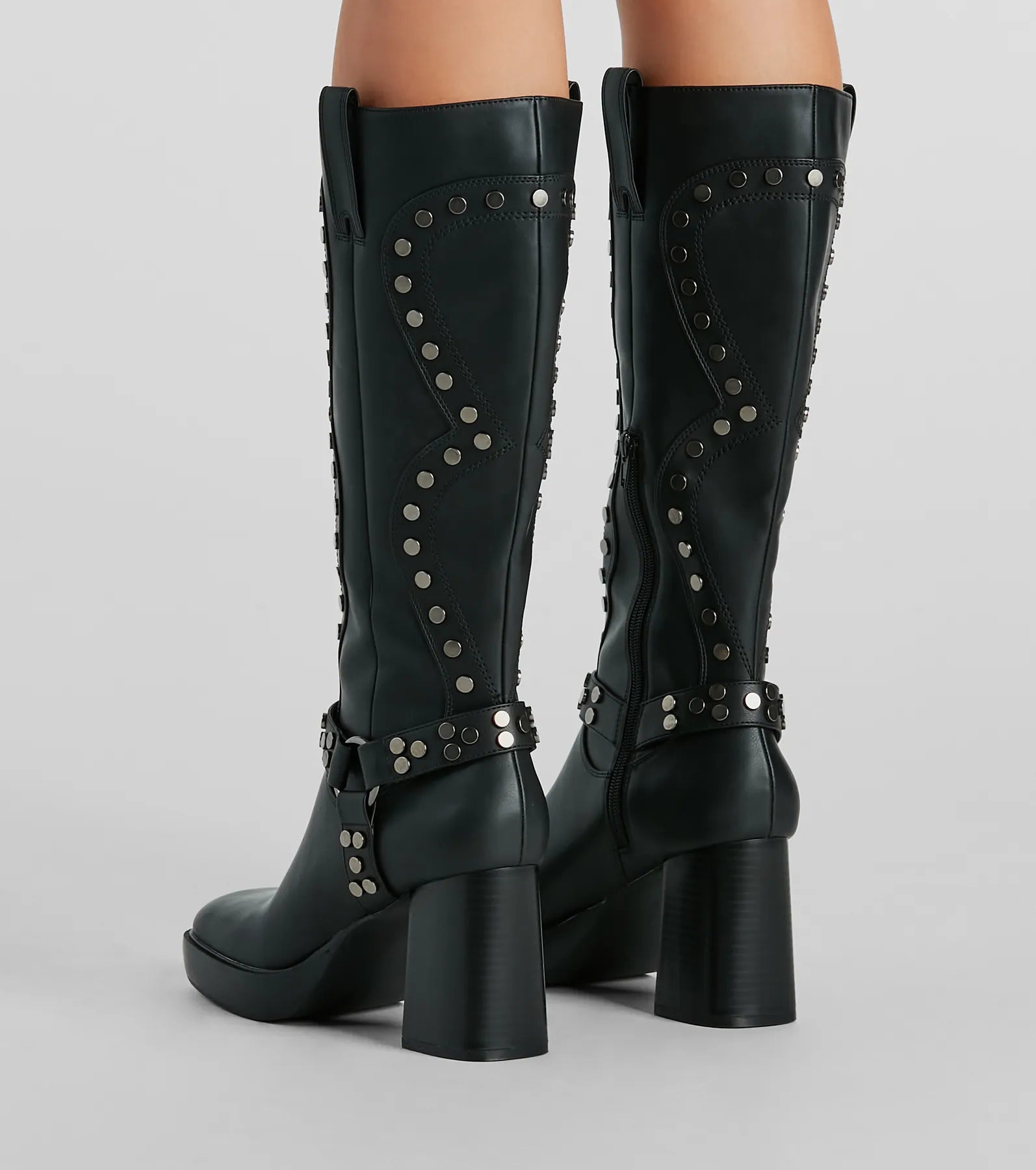 Ultimate Edge Faux Leather Under-The-Knee Boots