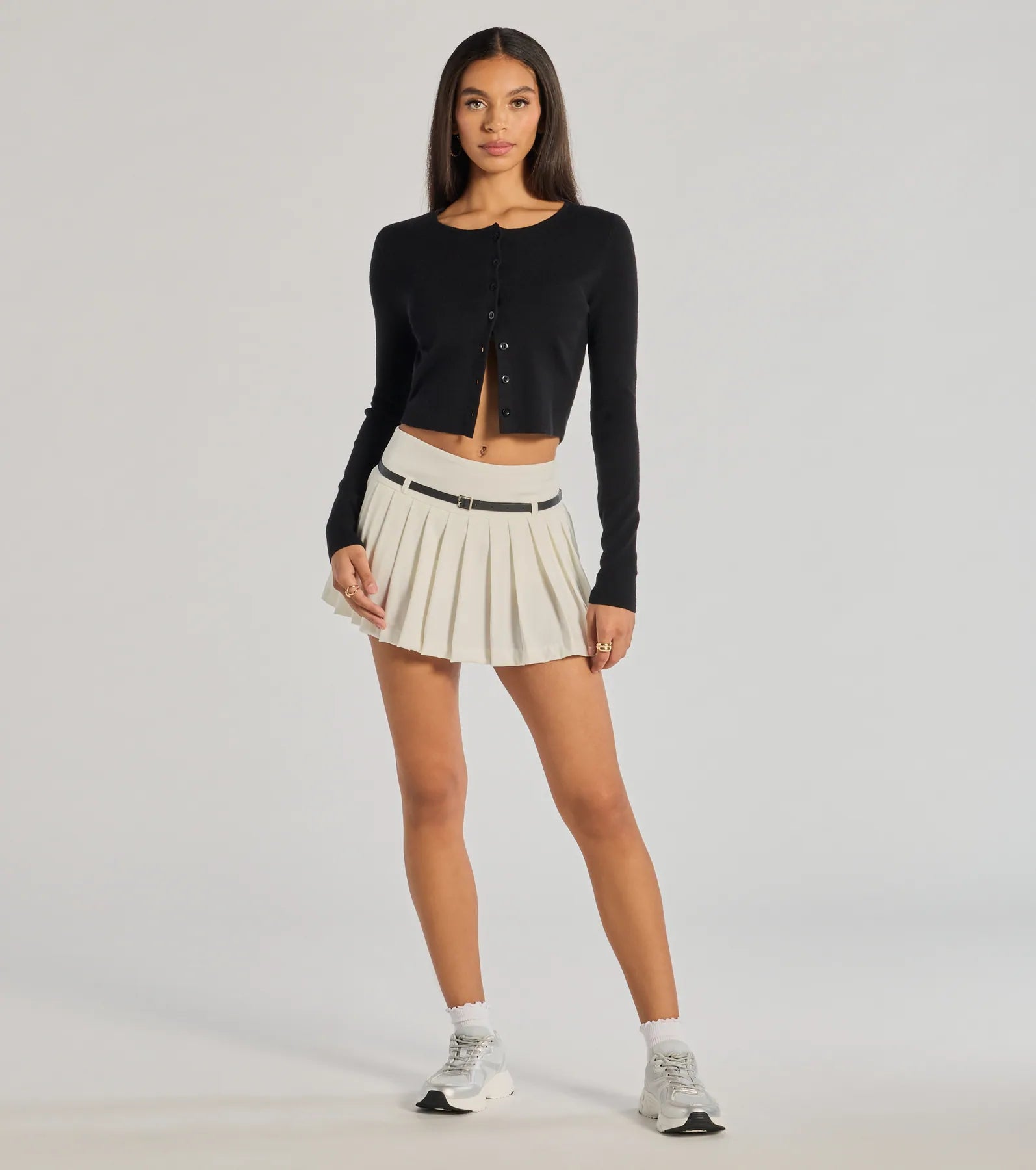 Ultimate Chic Pleated Mini Skort - Trendy & Adorable