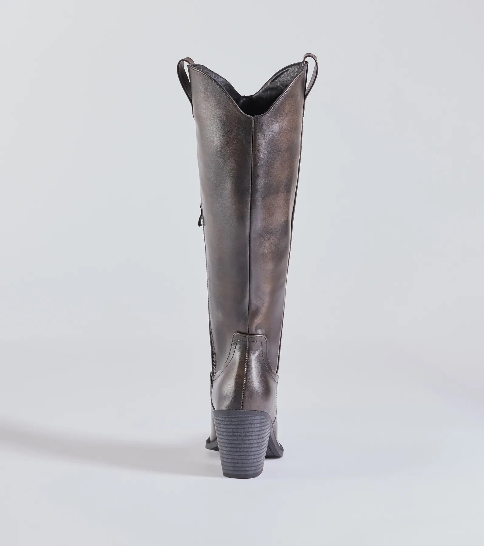 Ultimate Bold & Chic Distressed Faux Leather Western Boots