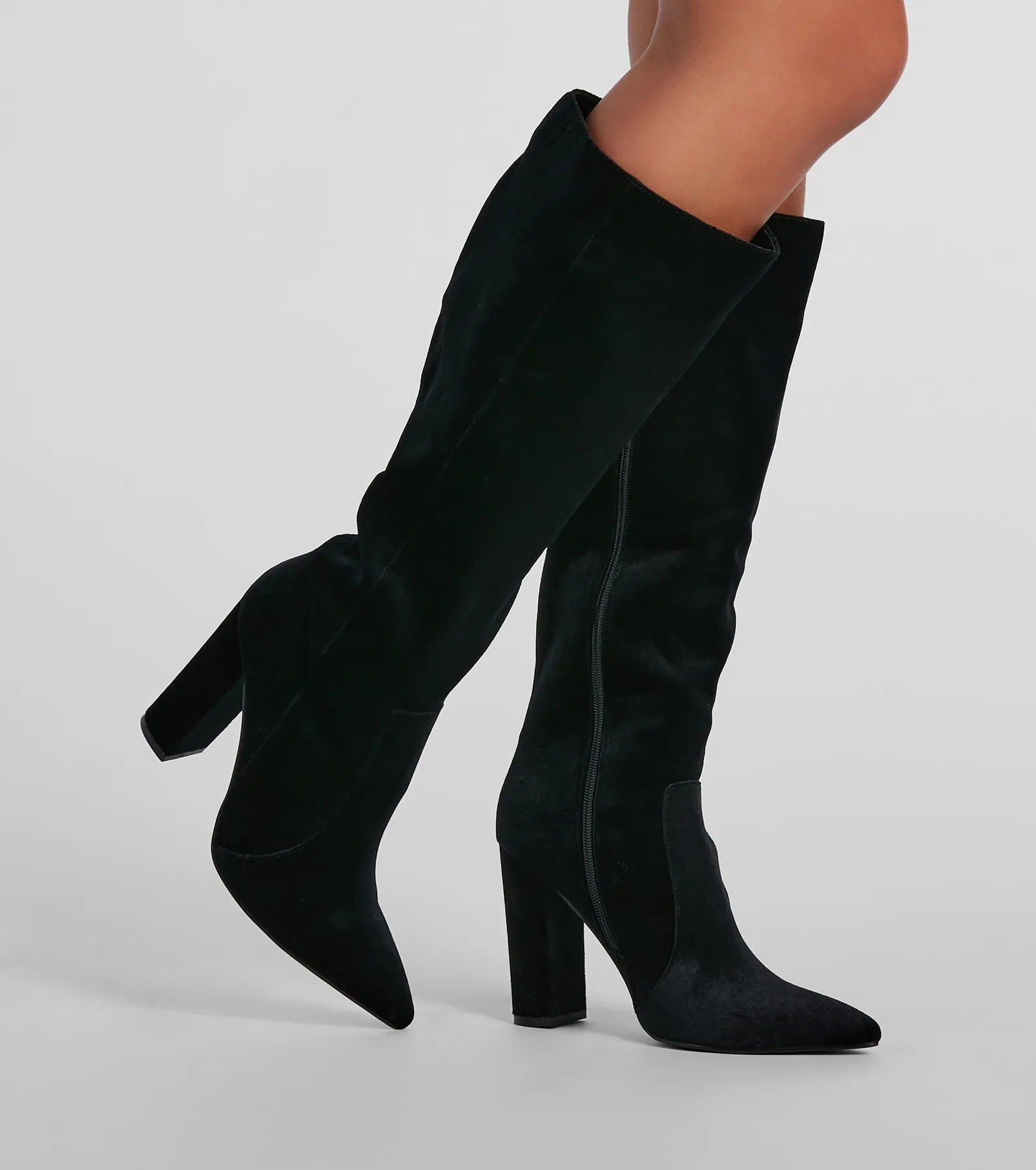 Premium Velvet Under-The-Knee Boots - Ultimate Winter Style