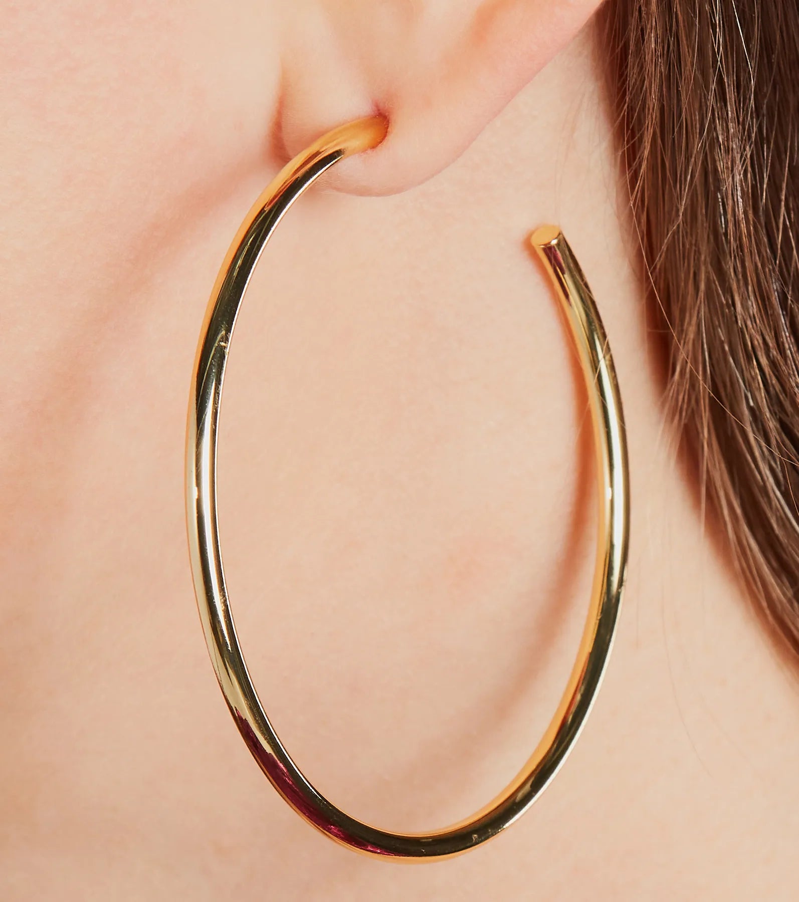 Premium 14K Gold Plated Luxe Hoop Earrings - Ultimate Statement Piece