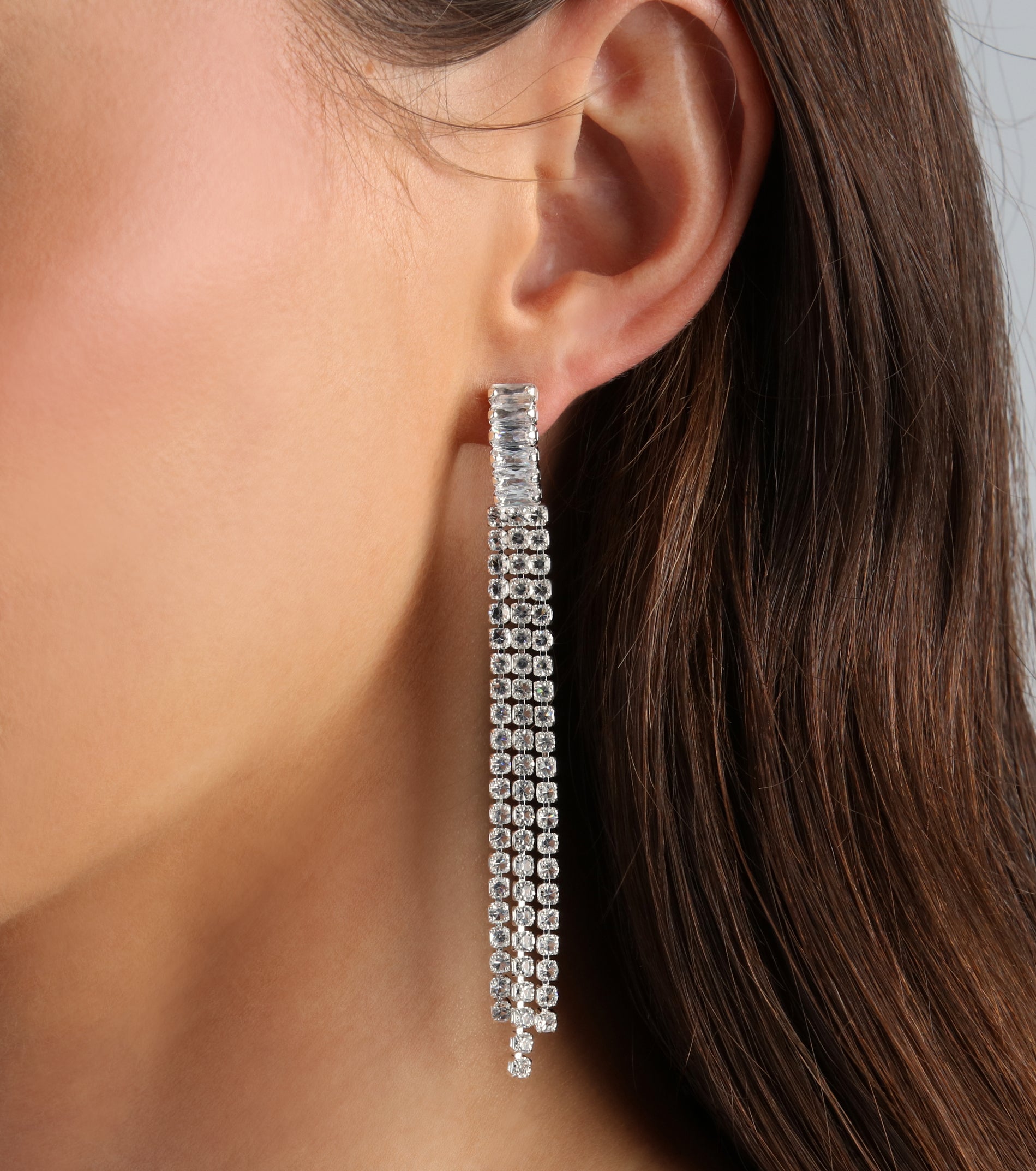 Ultimate Fantasy Cubic Zirconia Fringe Earrings