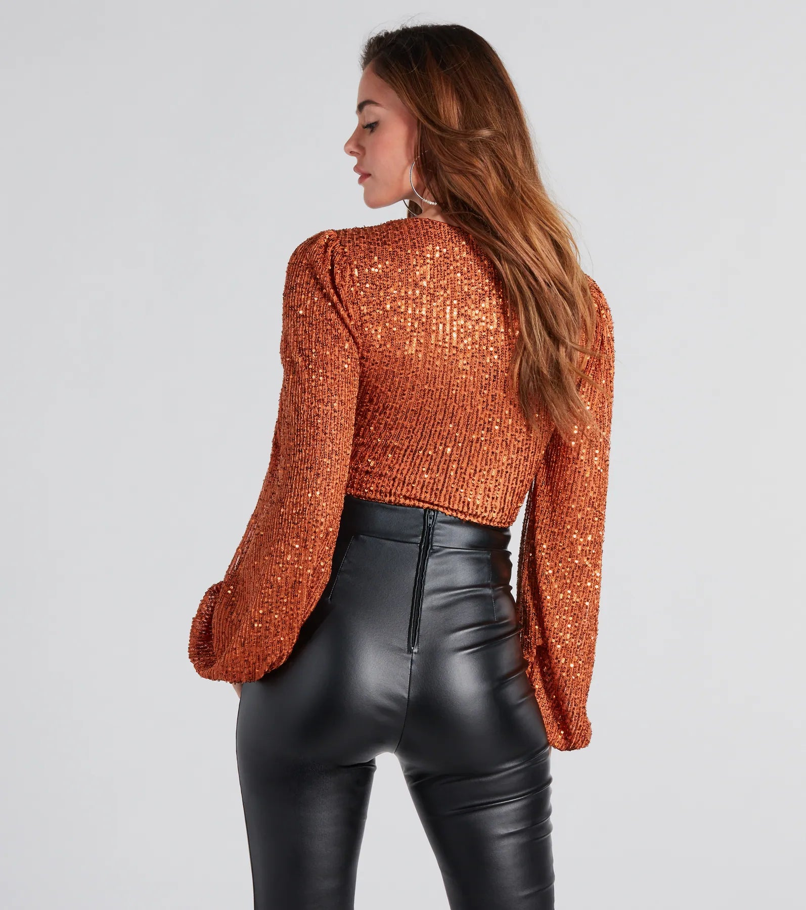 Ultimate Sequin Glam Crop Top - She's A Vision