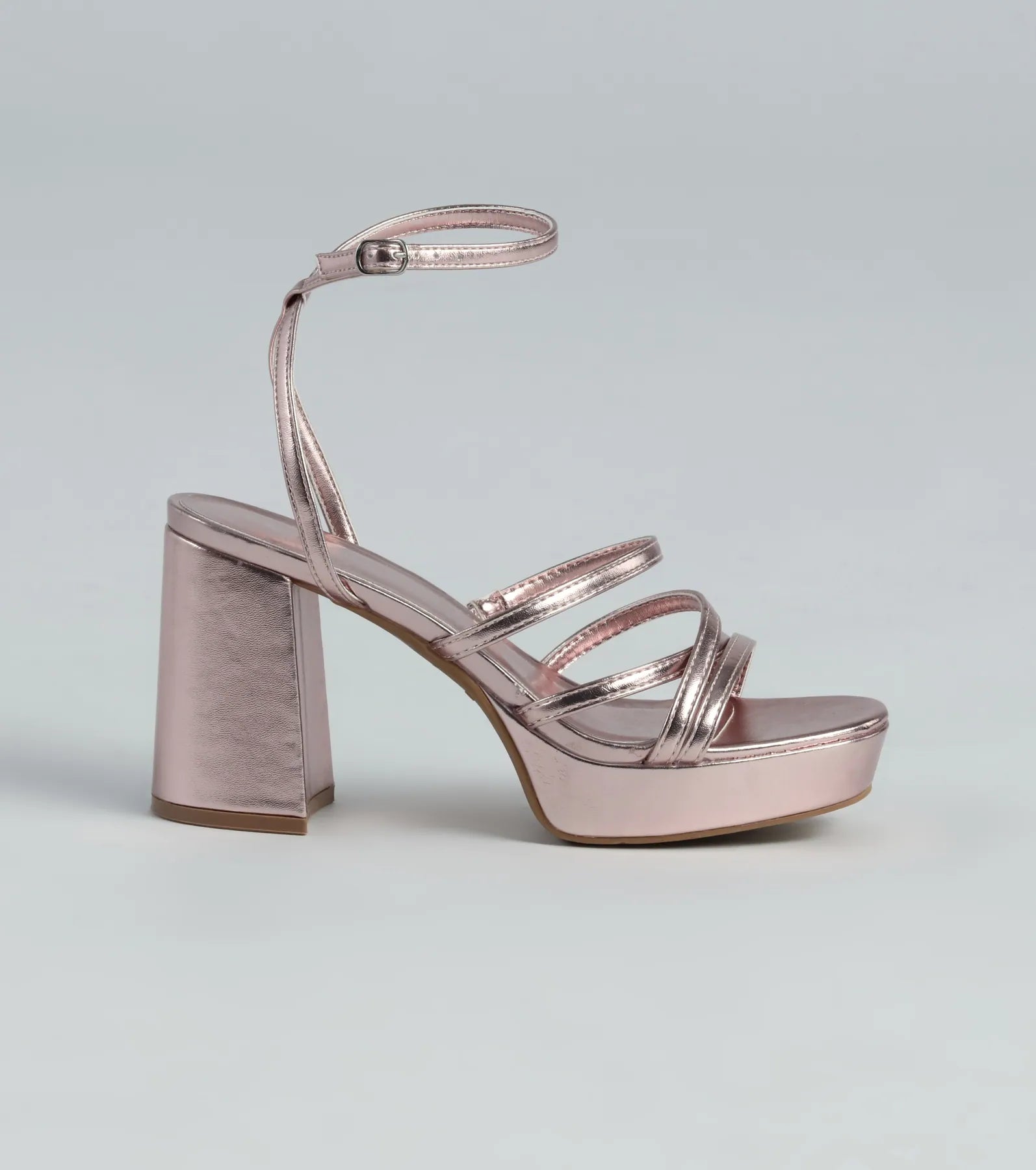 Ultimate Shine Metallic Platform Heels