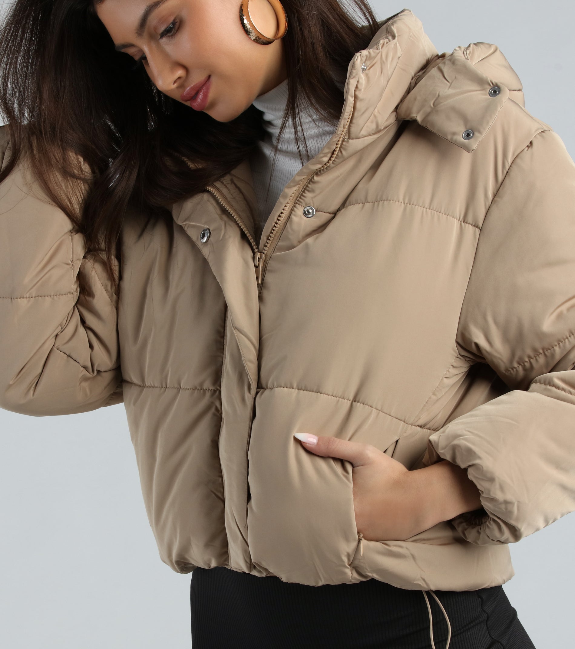 Premium Cold Times Hoodie Puffer Jacket - Ultimate Winter Style