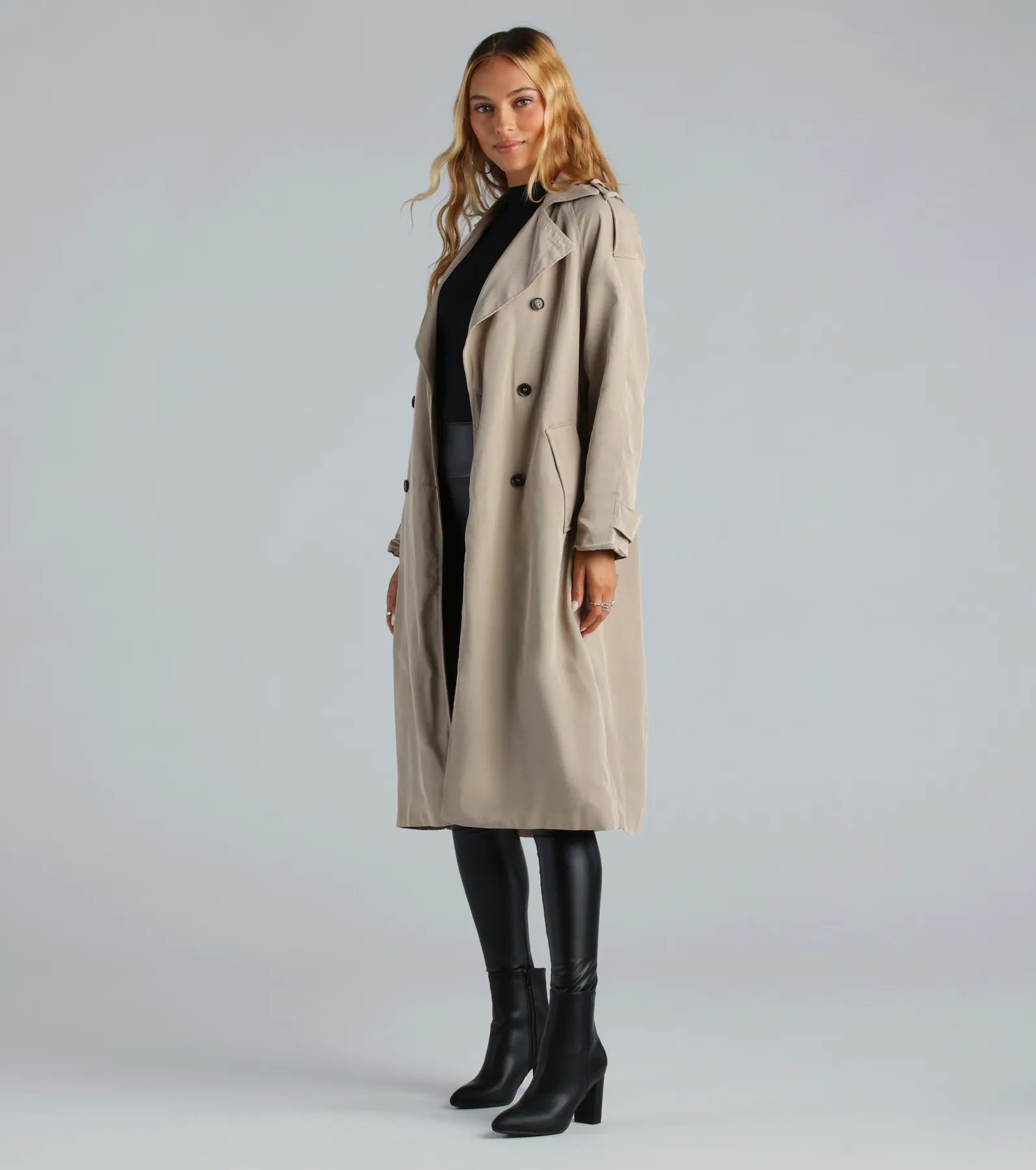 Ultimate Double Breasted Trench Coat - Premium Style & Comfort