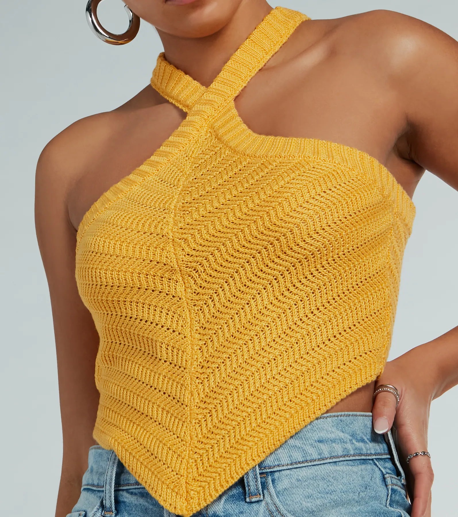 Ultimate Summer Halter Knit Crop Top - Cutest Style