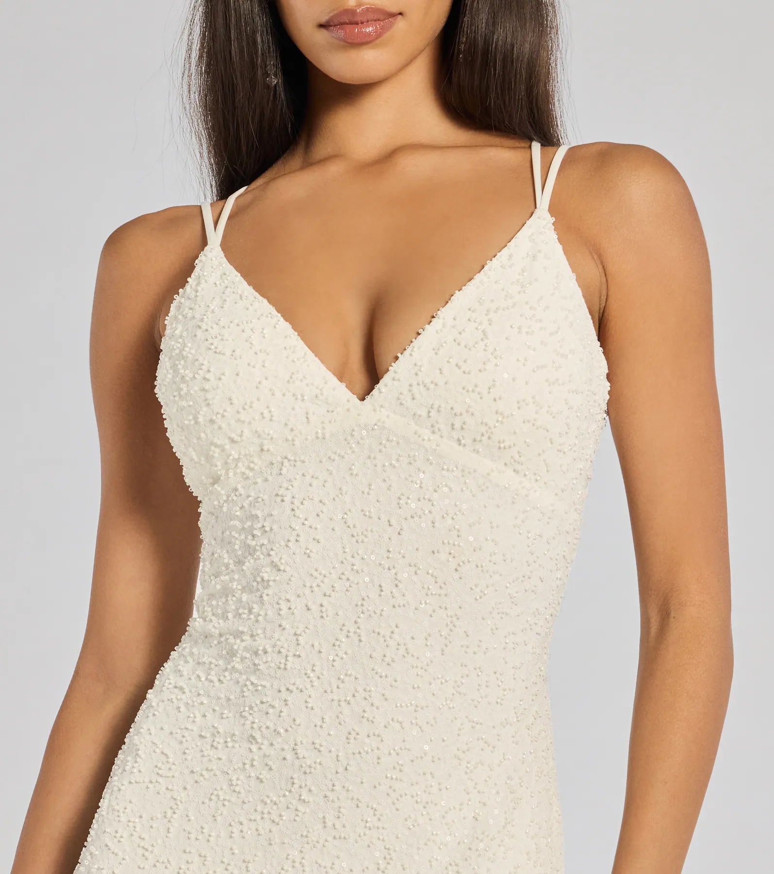 Ultimate Danni Lace-Up Beaded Elegance Dress