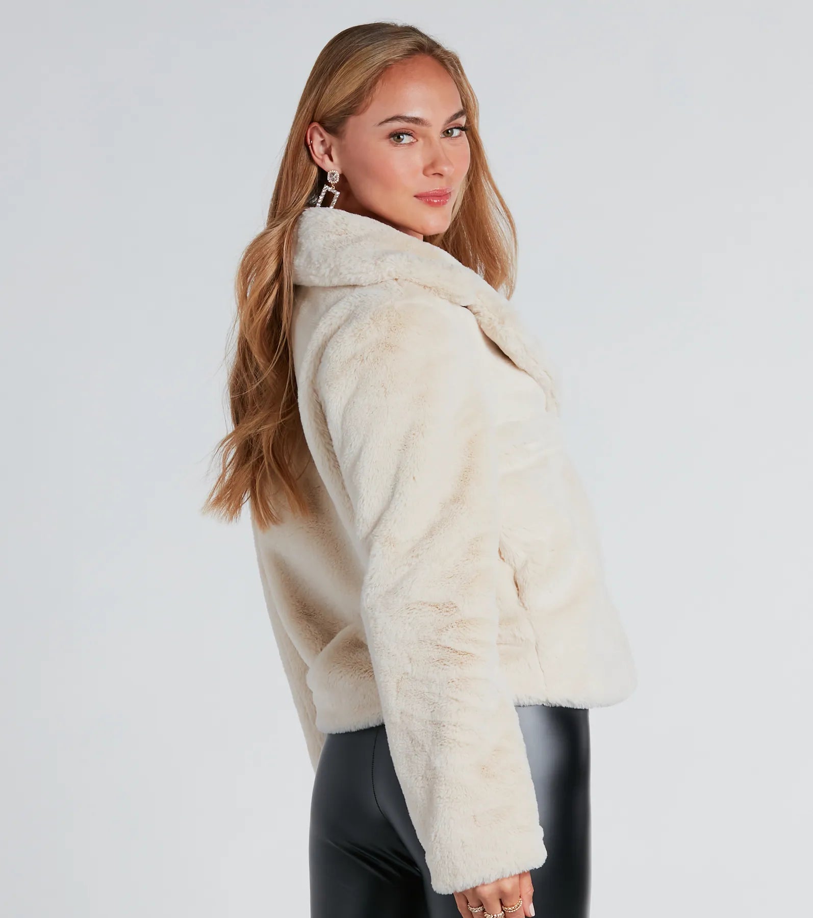 Ultimate Luxe Faux Fur Collared Jacket - Premium Winter Style