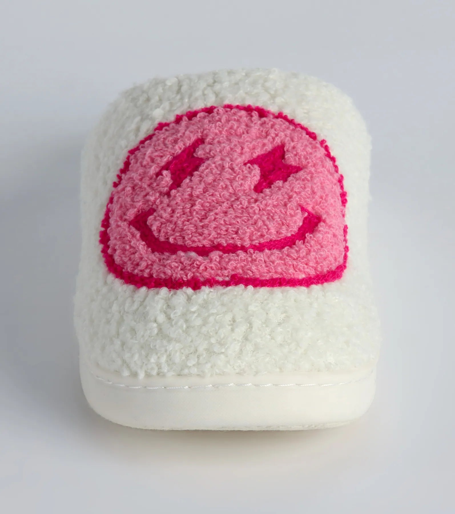 Ultimate Cozy Happy Face Sherpa Slippers