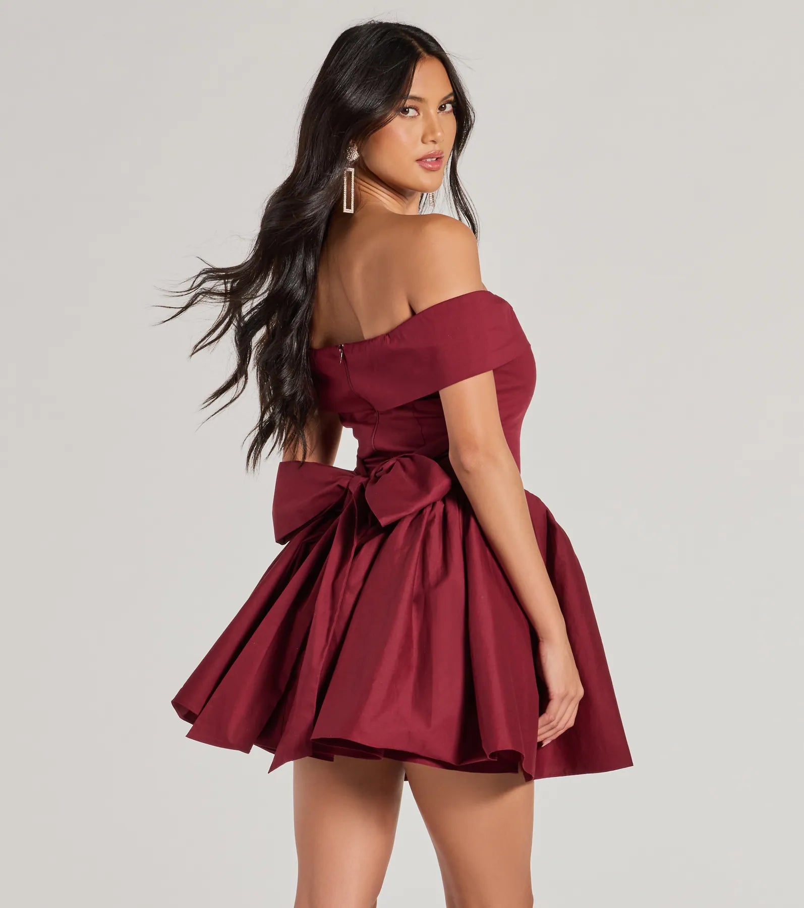 Ultimate Luxe Moment Drop Waist Skater Dress - Premium Elegance