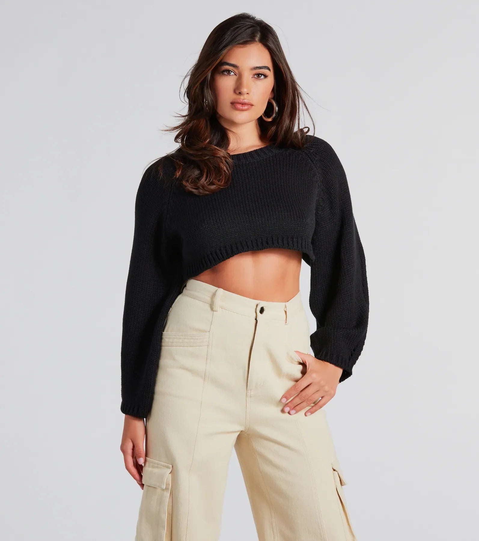 Premium Cozy Open-Back Cropped Sweater - Ultimate Style Upgrade