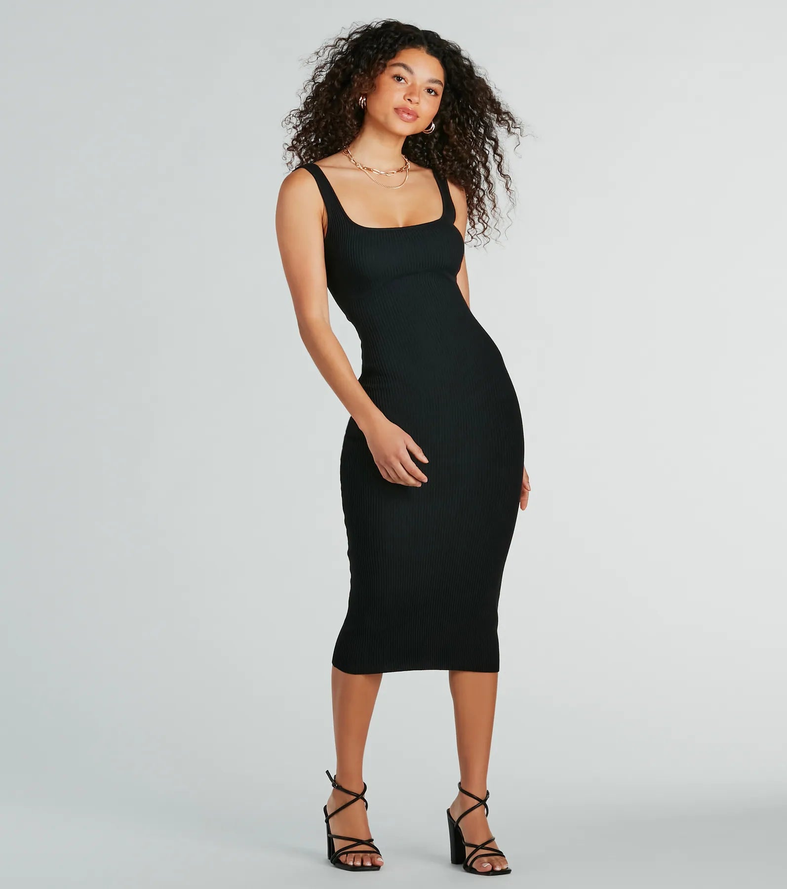 Ultimate Ribbed Knit Bodycon Midi Dress - Perfect for Everyday Chic