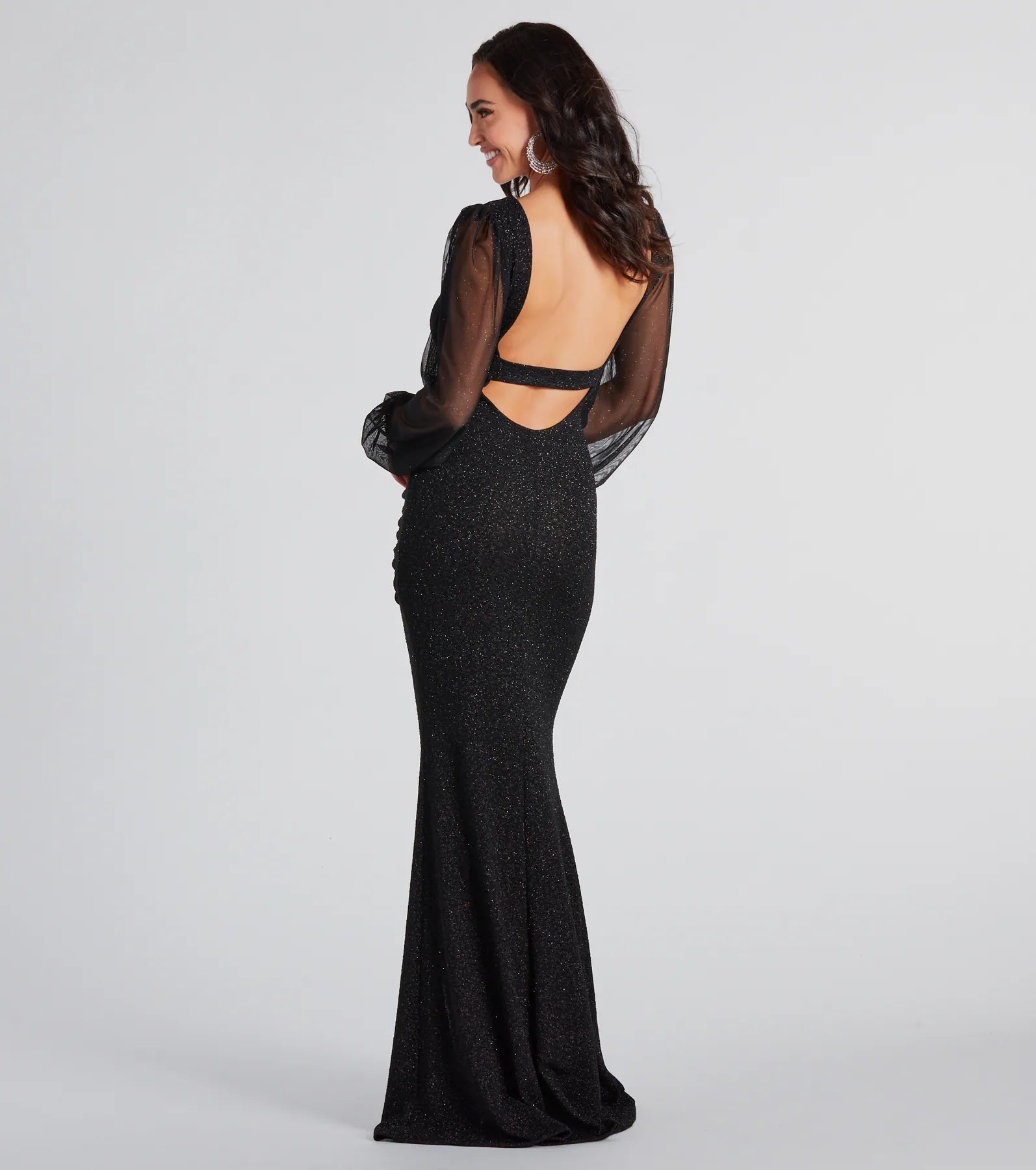 Ultimate Glam Marie Mermaid Dress - Premium Long Sleeve Formal Gown