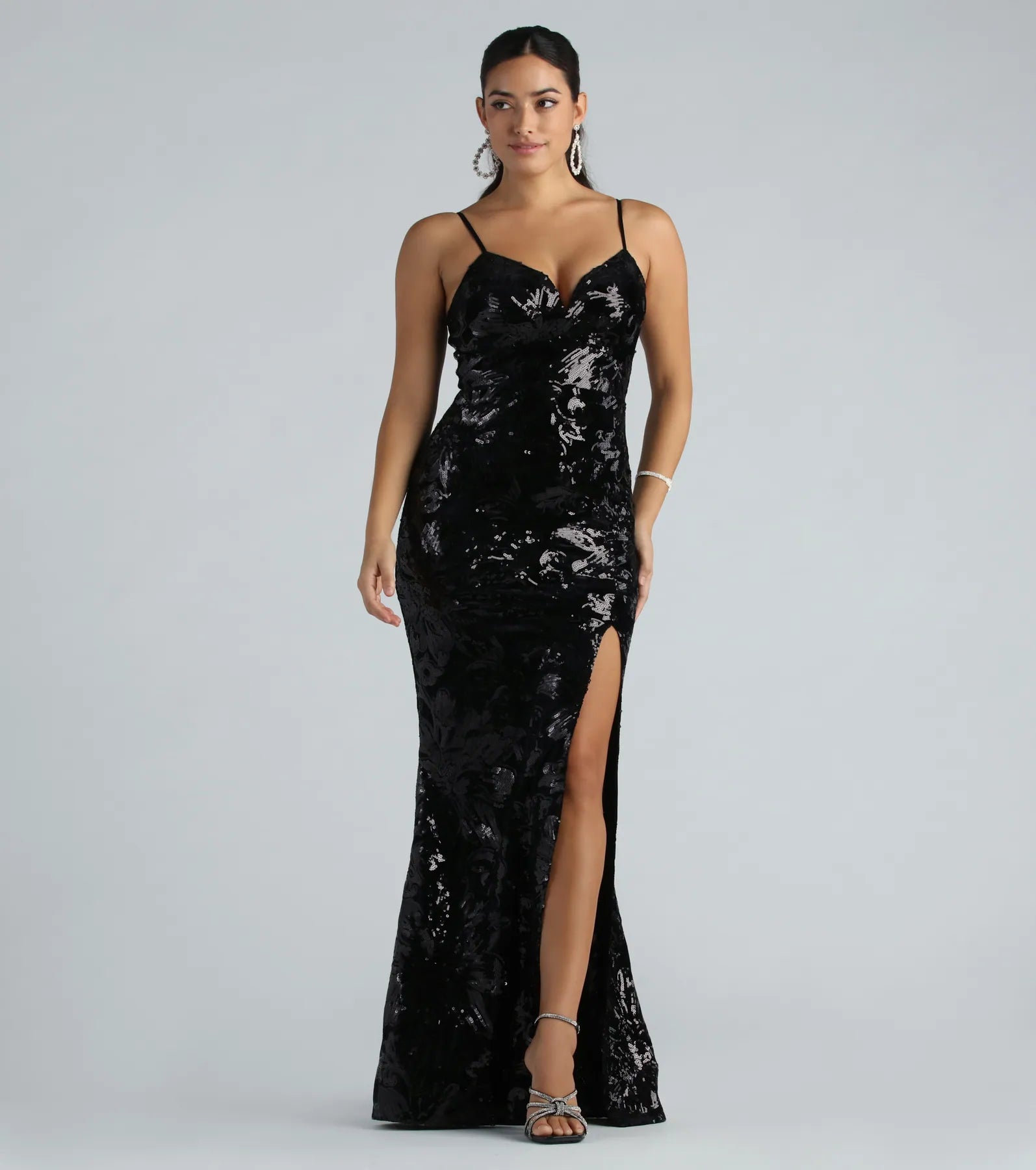 Premium Velvet Sequin Mermaid Gown - Ultimate Formal Elegance