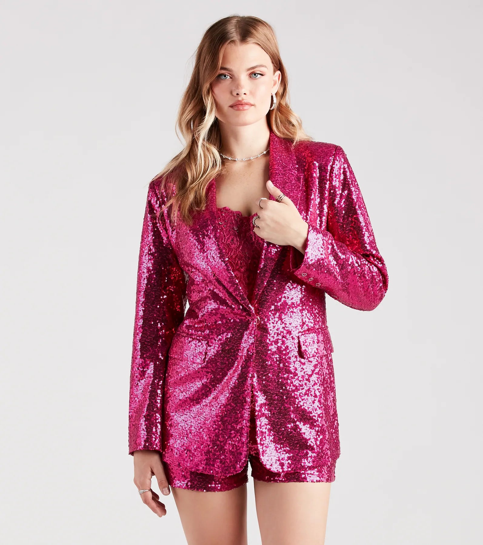 Ultimate Glamour Sequin Blazer - Premium Shine