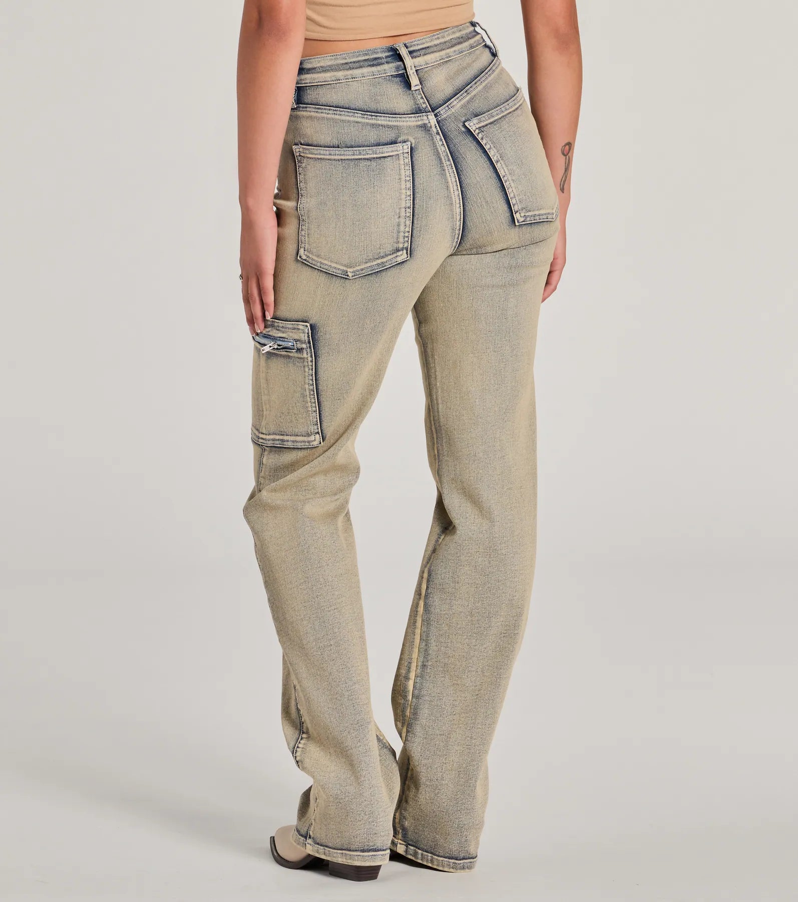 Ultimate Cool Edge High-Rise Straight-Leg Denim Jeans