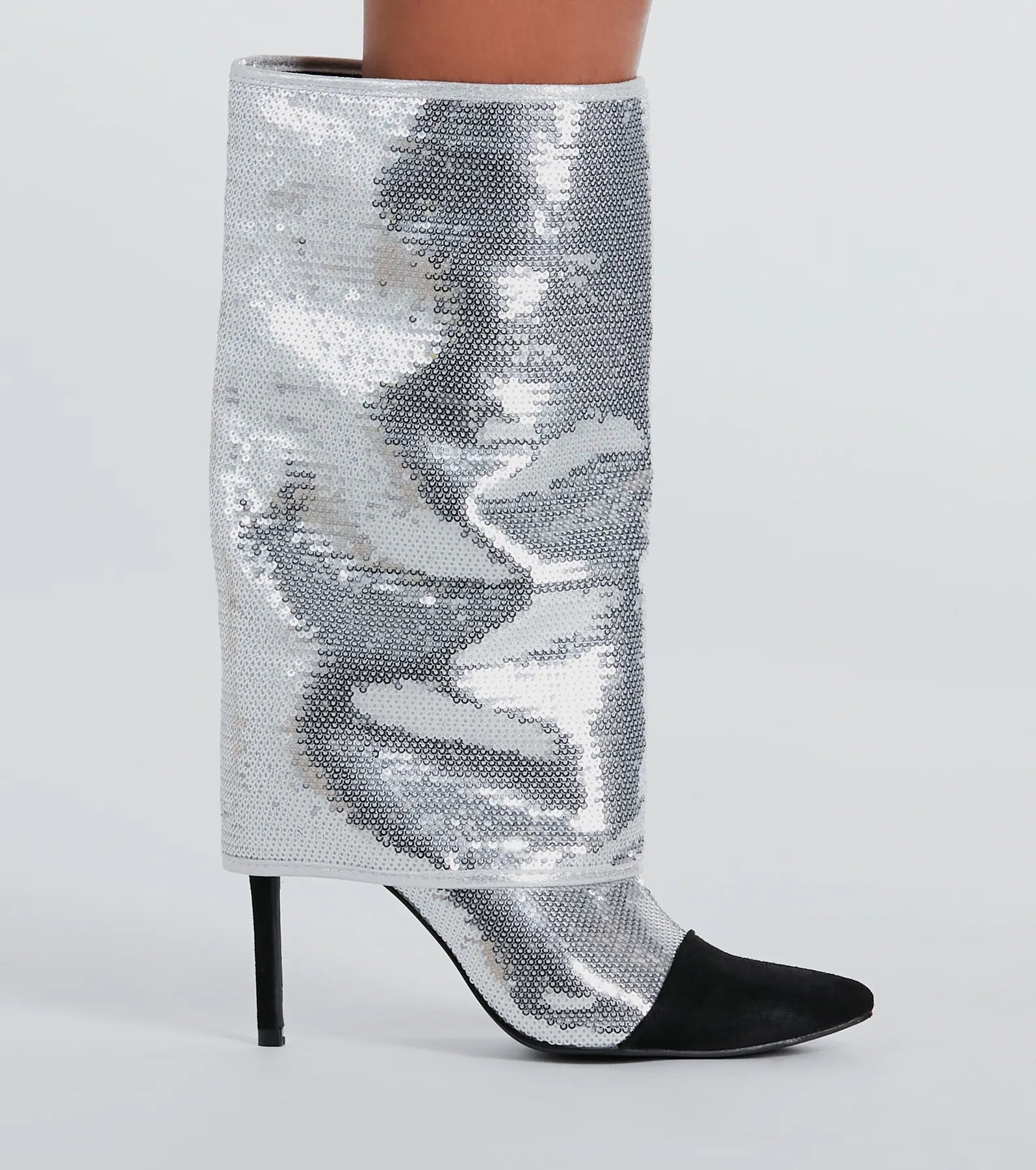 Ultimate Glam Sequin Stiletto Boots for Girls' Night Out