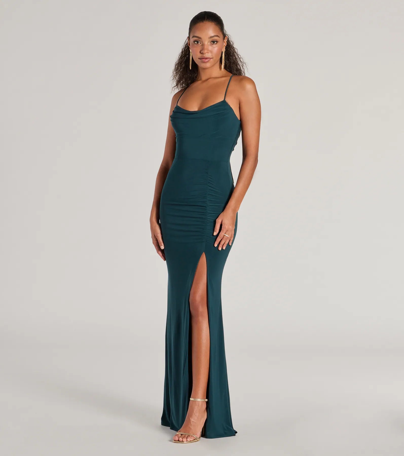 Premium Ashley Sleeveless Bow Mermaid Formal Dress - Ultimate Elegance