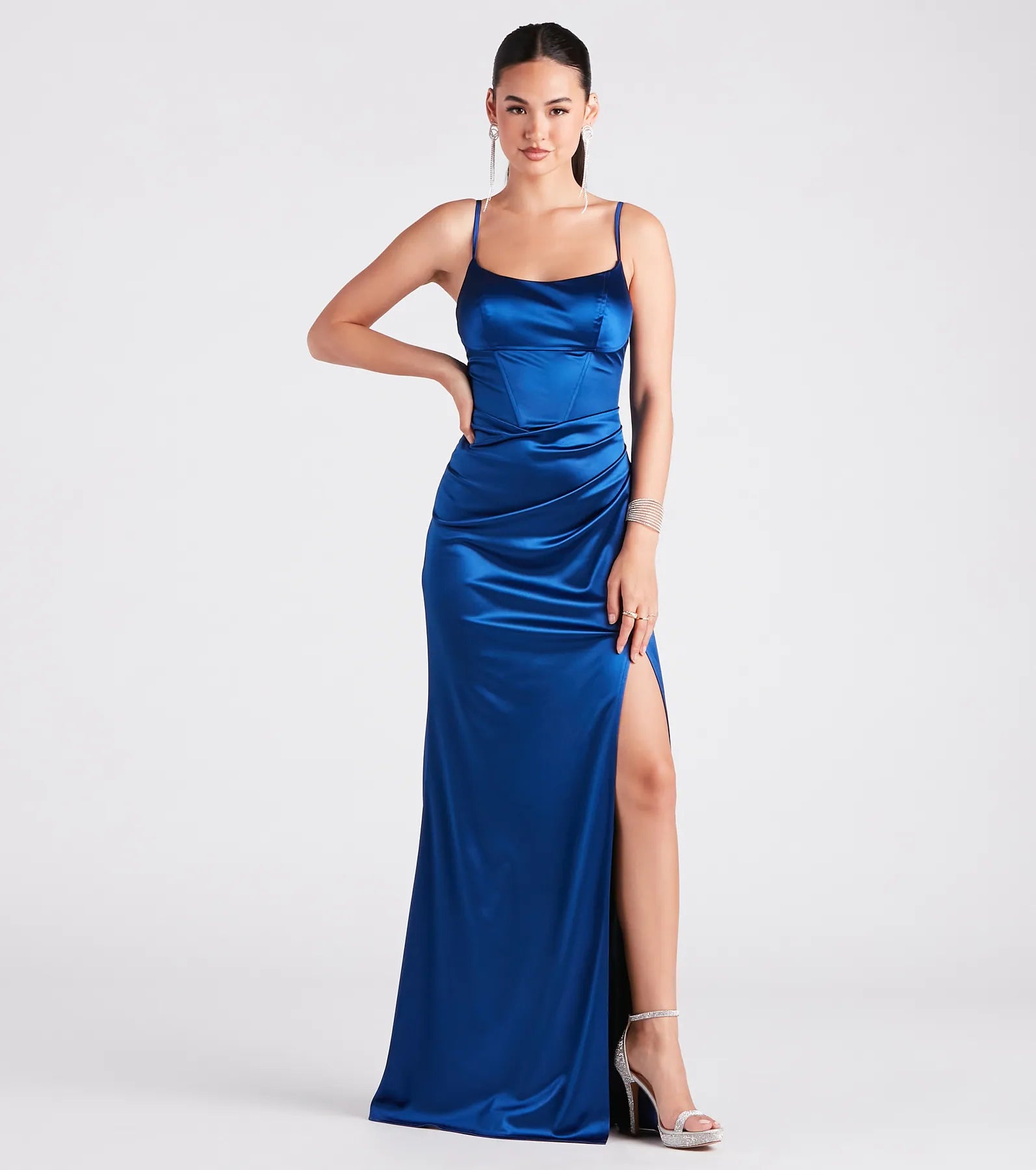 Premium Vickie Satin Mermaid Gown for Special Occasions