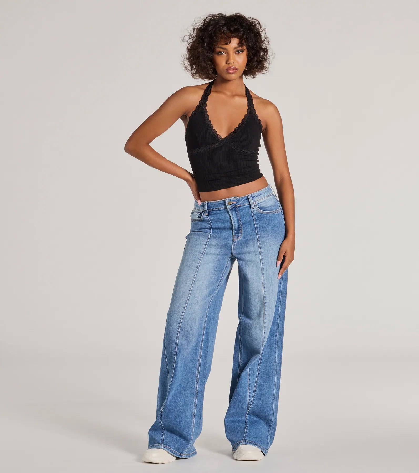 Ultimate High-Rise Wide-Leg Denim Jeans - Premium Casual Wear