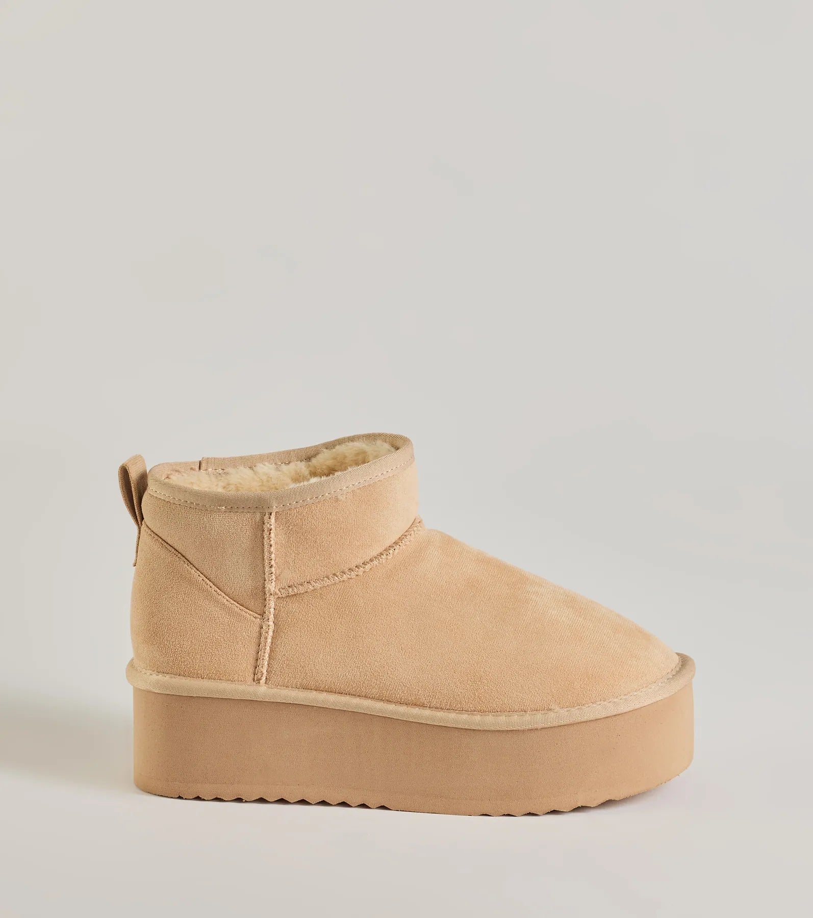 Ultimate Cozy Faux Sherpa Lined Platform Booties - Winter Comfort Essentials