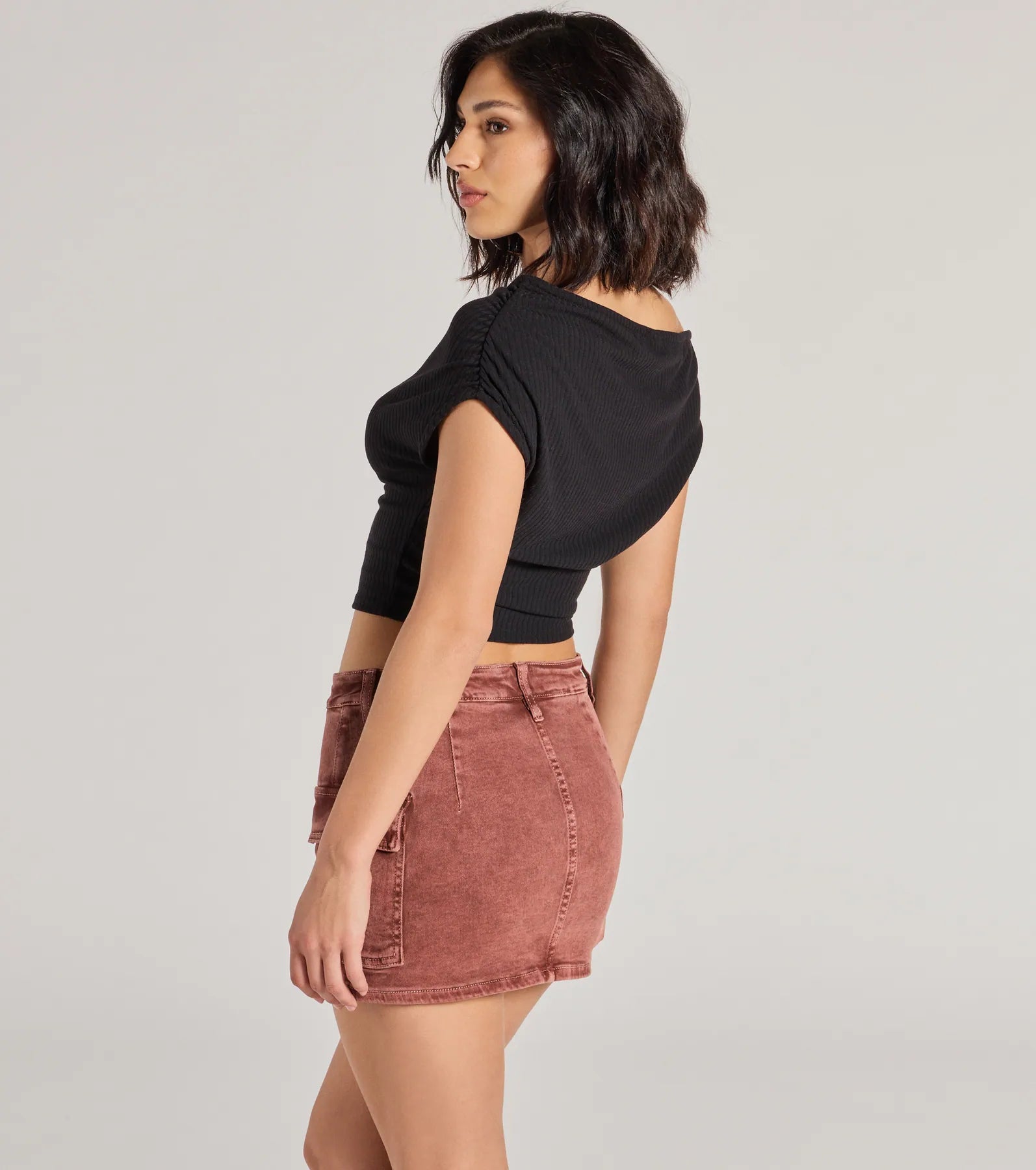 Ultimate Elevated Fave One-Shoulder Crop Top