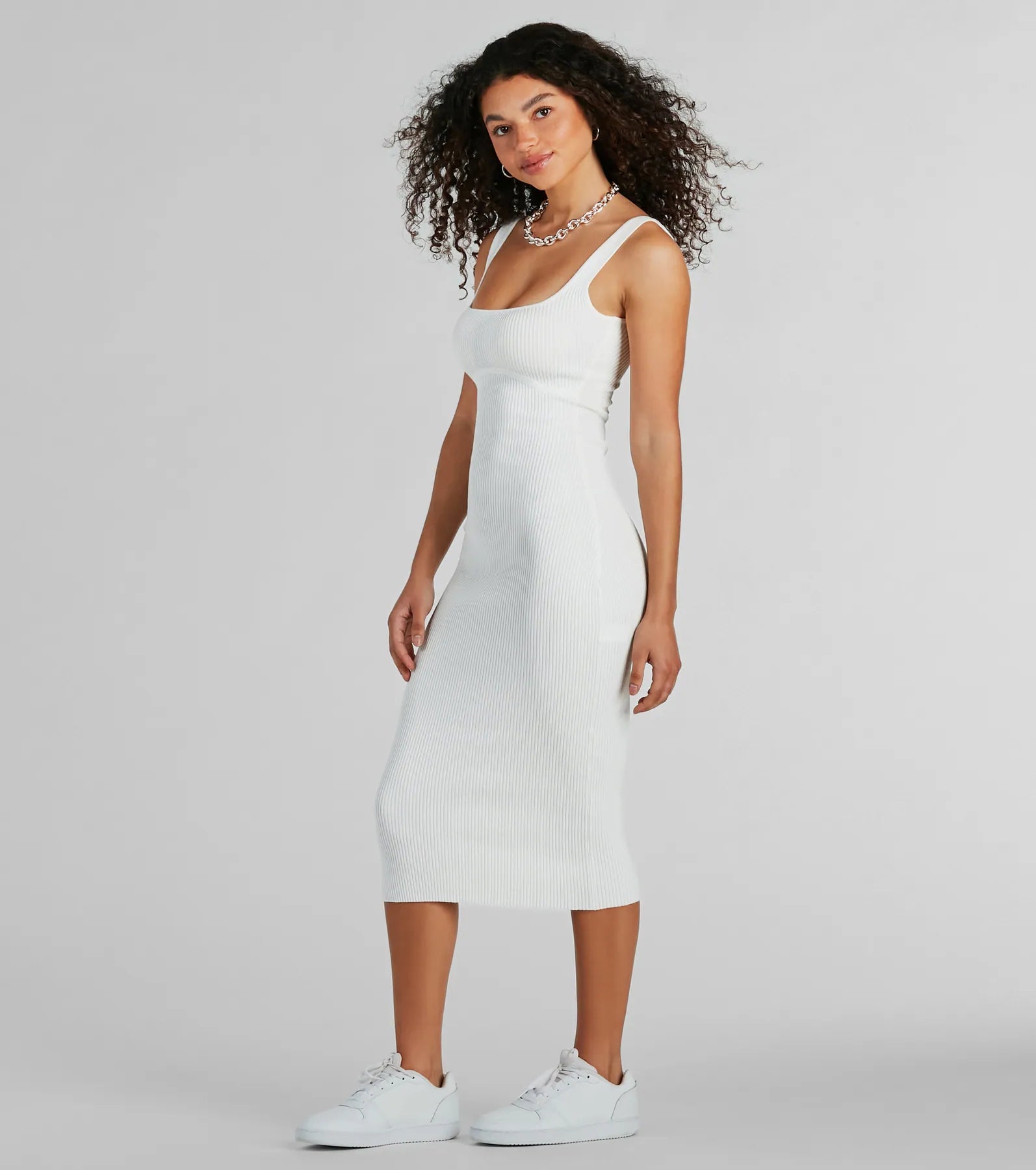 Ultimate Ribbed Knit Bodycon Midi Dress - Perfect for Everyday Chic