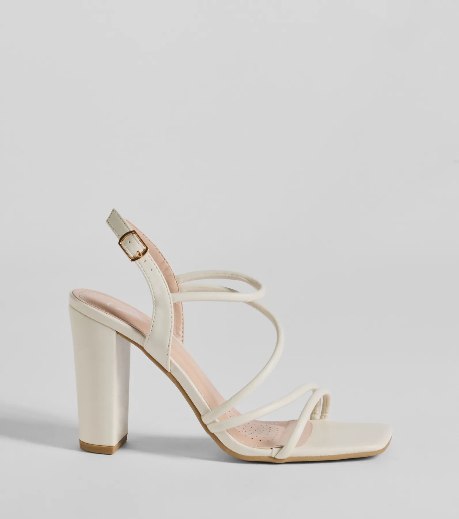 Ultimate Chic Strappy Faux Leather Heels - Elevate Your Style