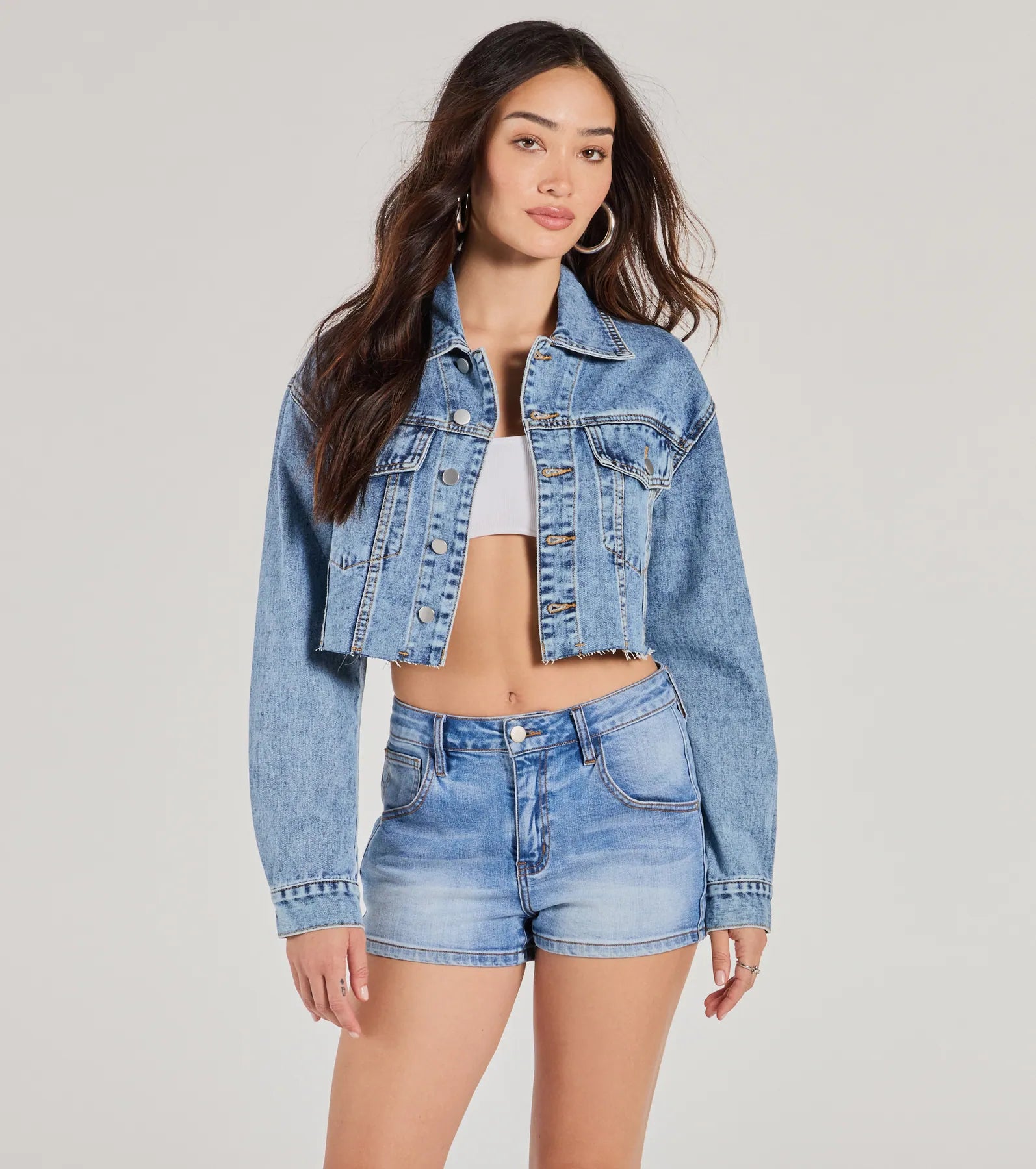 Ultimate Keep Groovin' Crop Denim Jacket