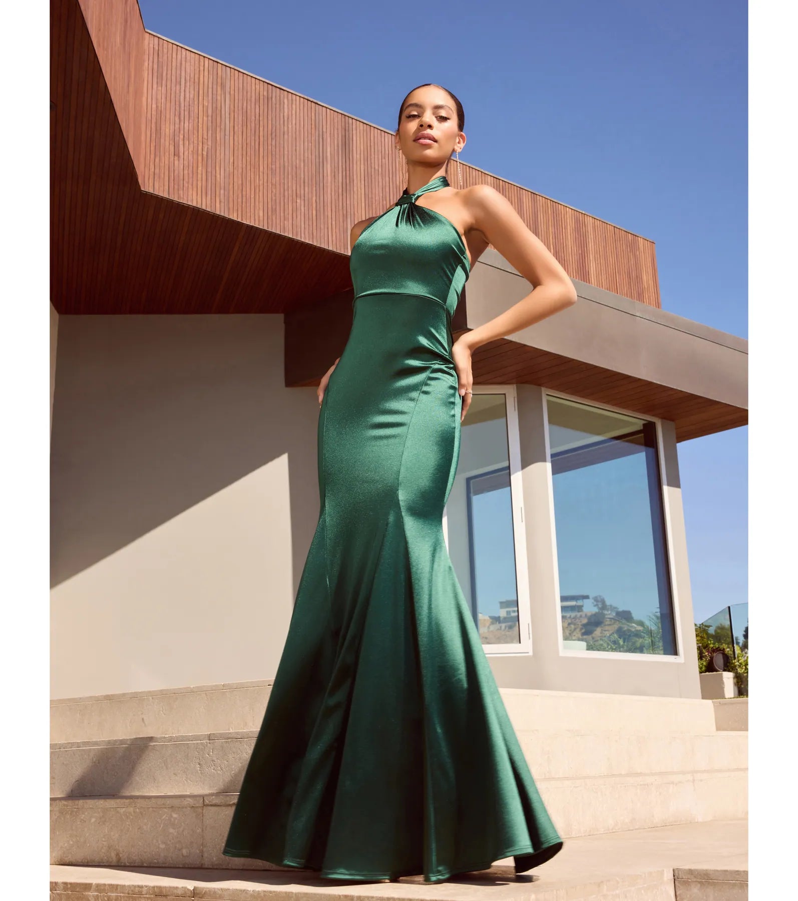 Premium Hallie Satin Mermaid Dress - Ultimate Formal Elegance